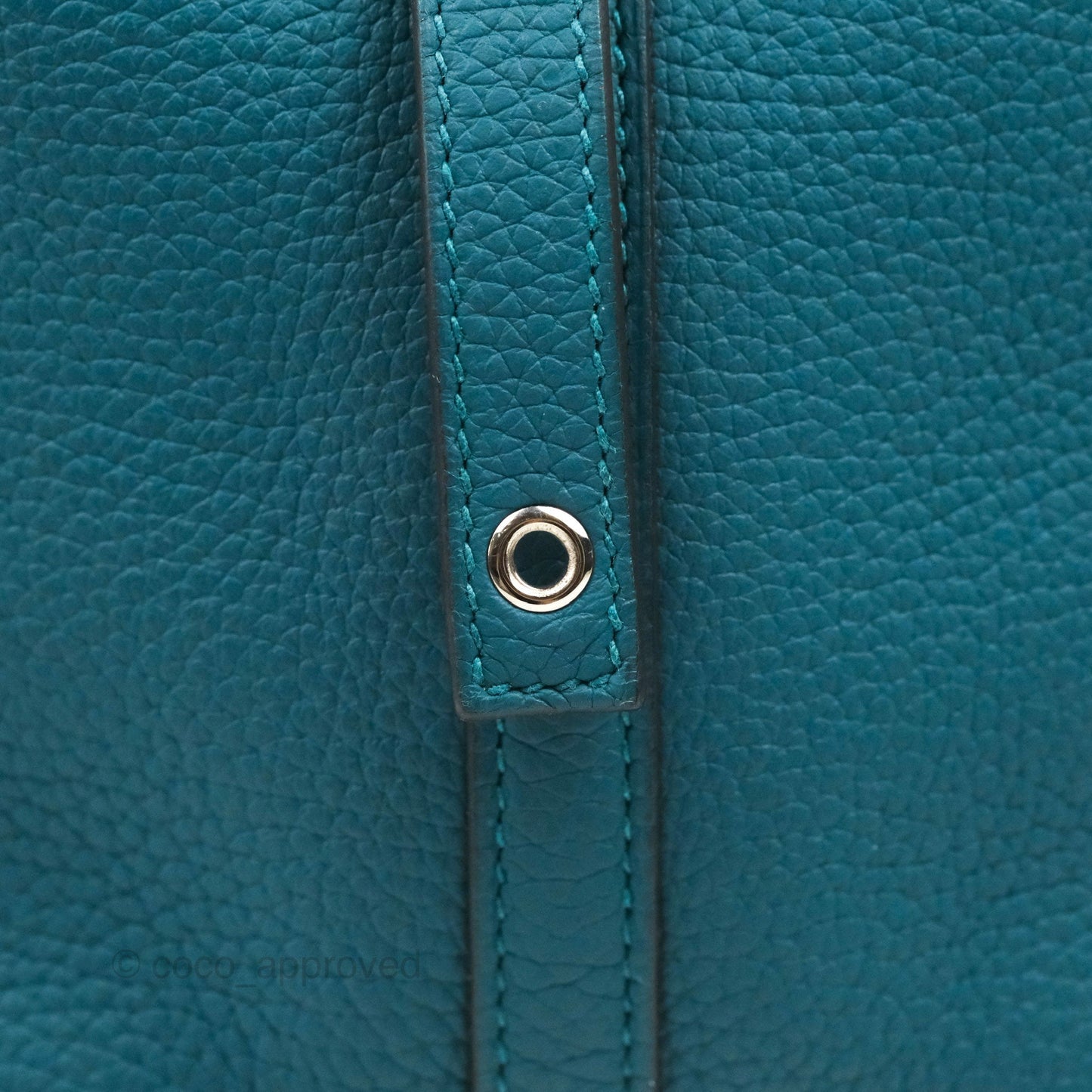 Hermès Picotin 22 Teal TM Palladium Hardware