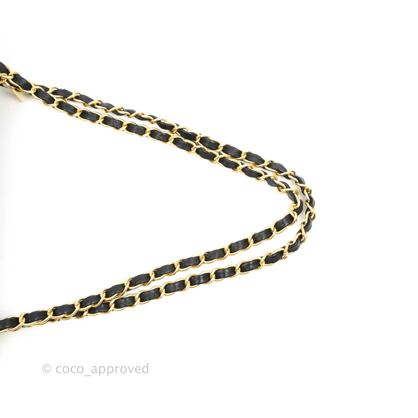 Chanel Medium Chevron Surpique Flap Black Calfskin Aged Gold Hardware