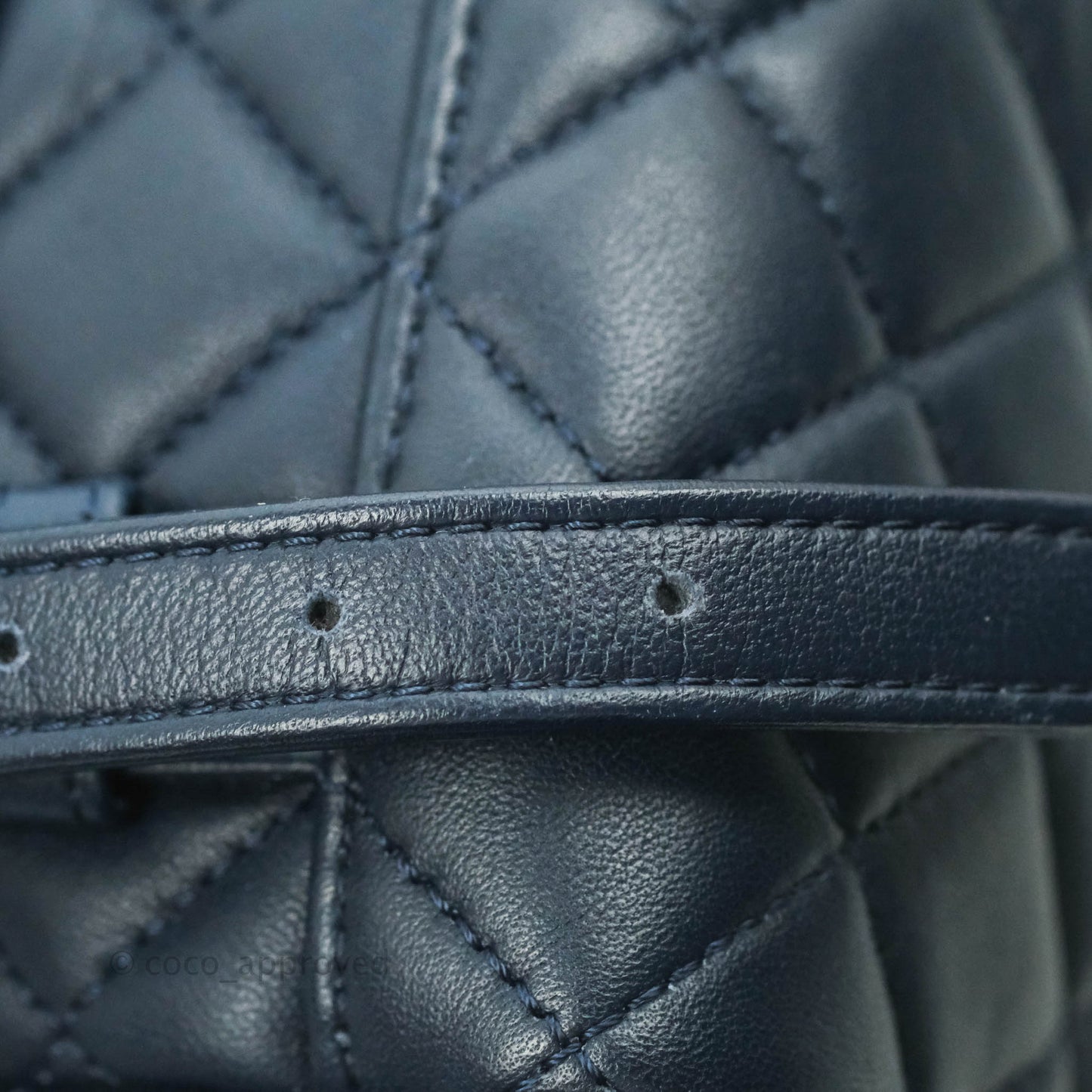 Chanel Small Quilted Urban Spirit Backpack Navy Gold Hardware