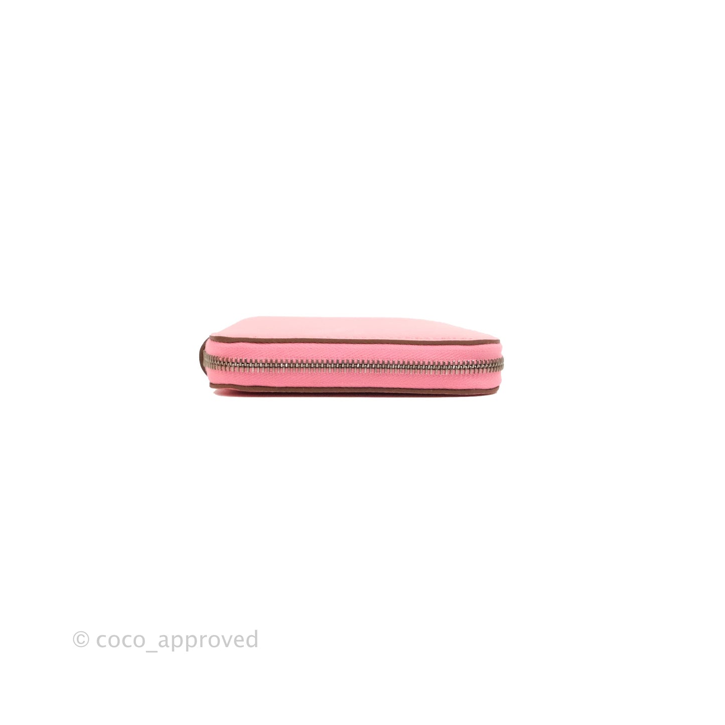 Hermès Silk In Compact Wallet Rose Lipstick Epsom