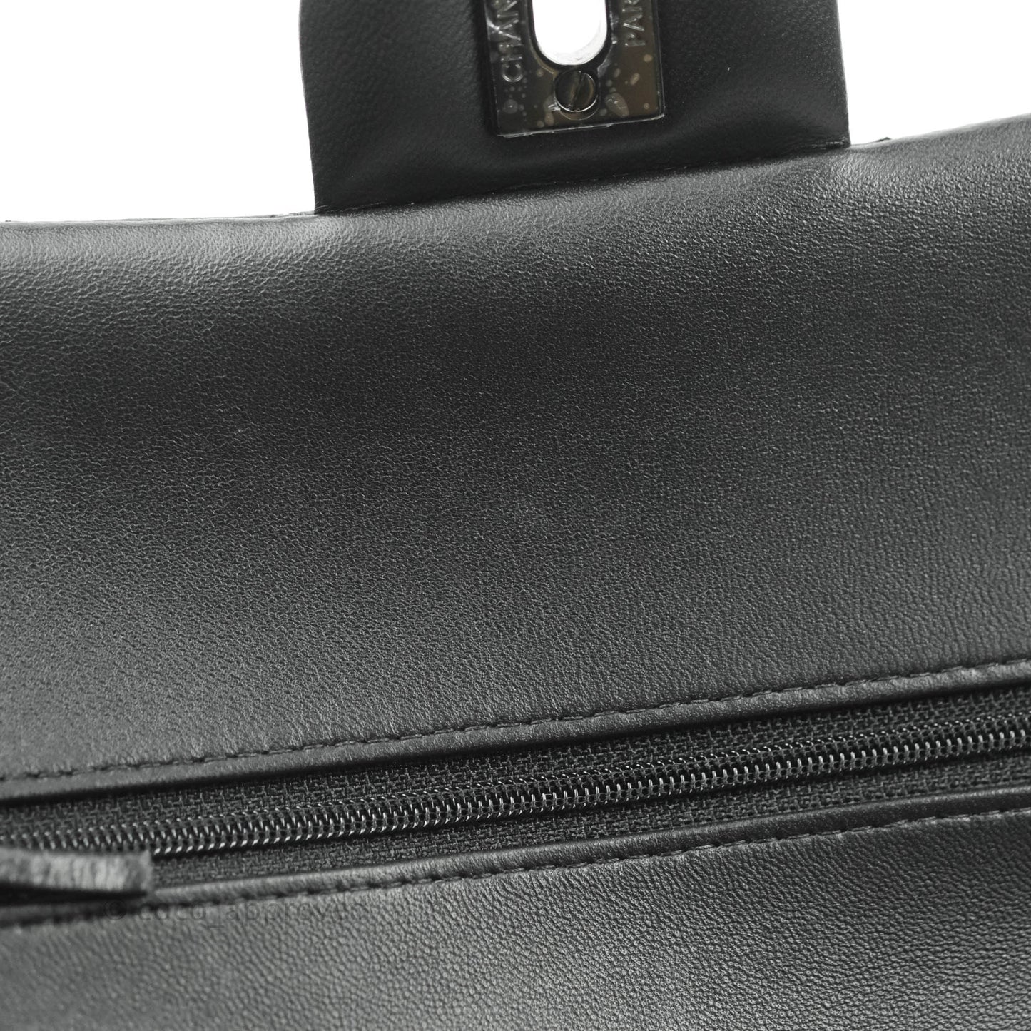 Chanel Classic Quilted M/L Medium Double Flap So Black Lambskin