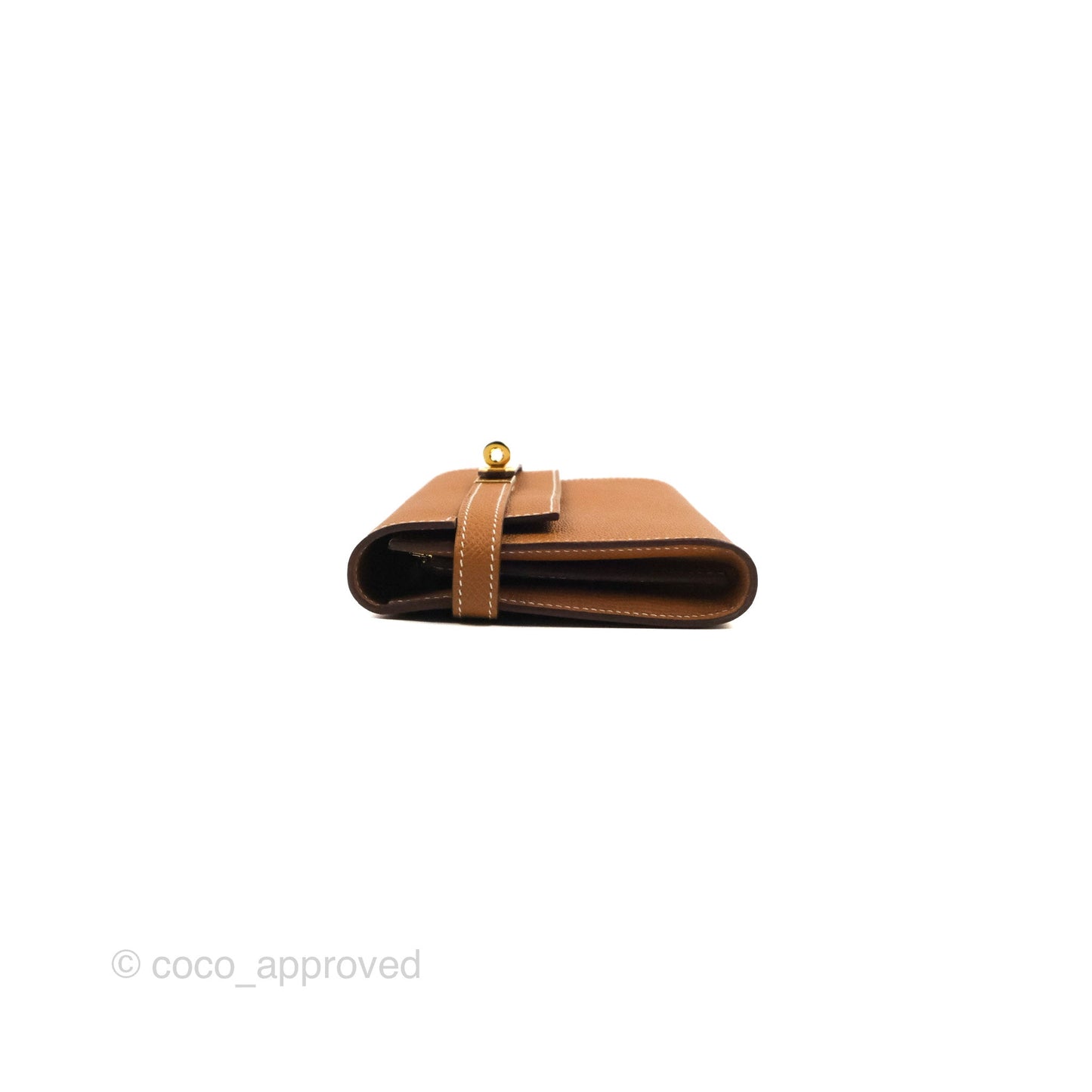 Hermès Epsom Kelly Wallet Gold Gold Hardware