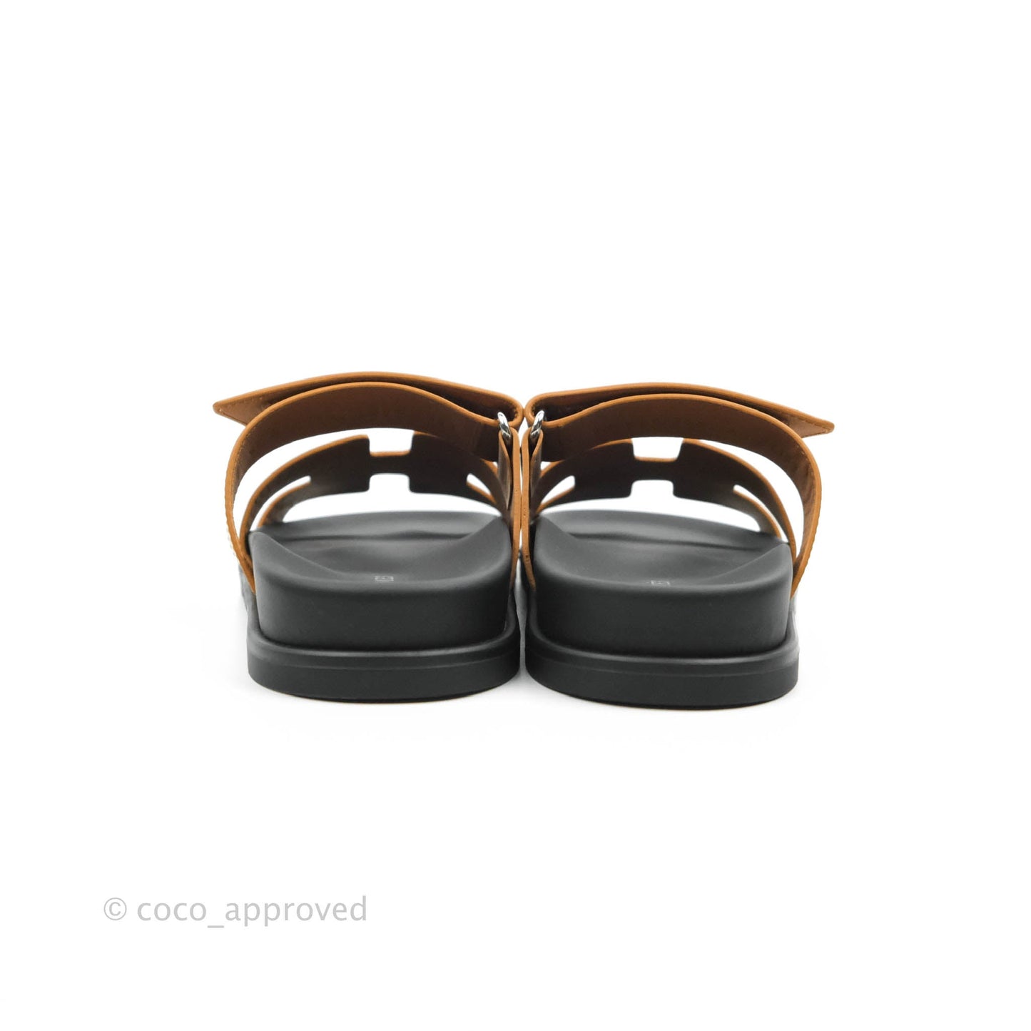 Hermès Chypre Sandals in Gold Size 37