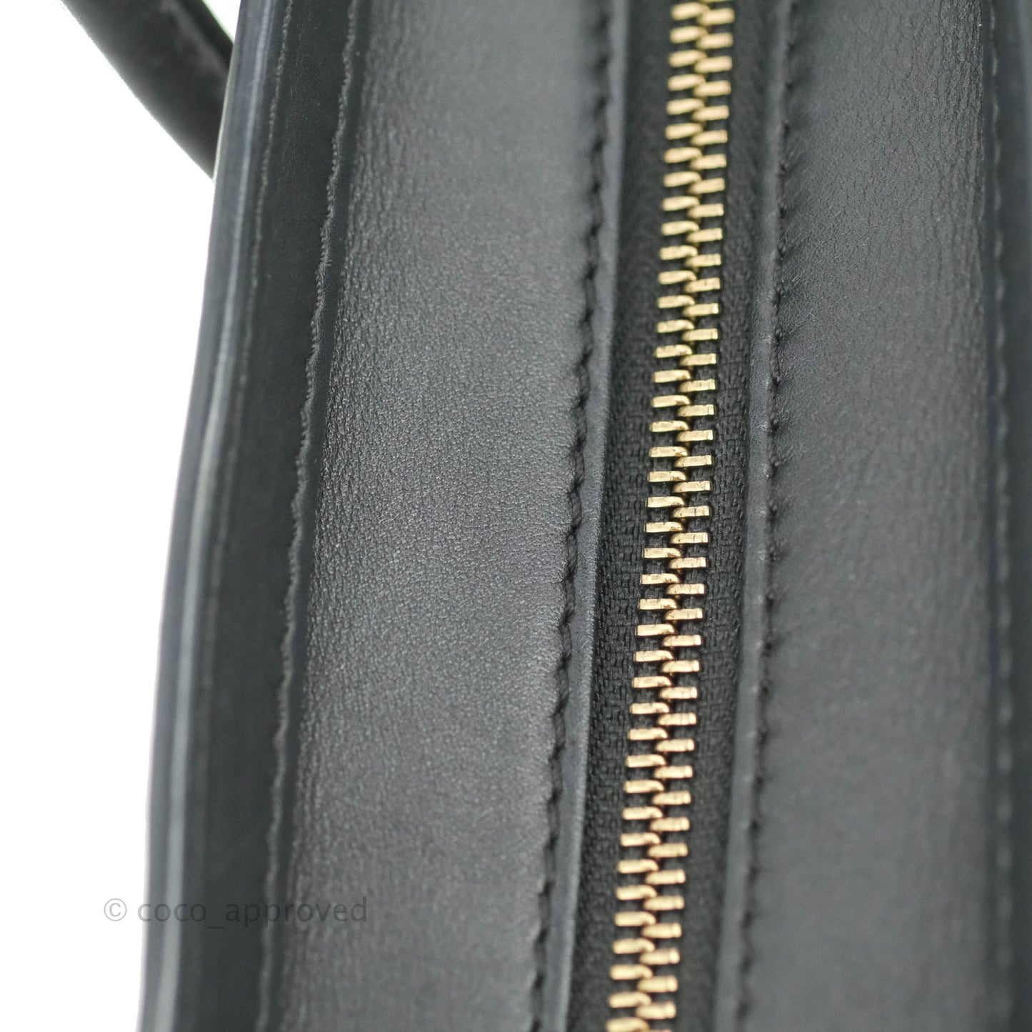 Celine Nano Luggage Grained Calfskin Gold Hardware White/Black/Beige