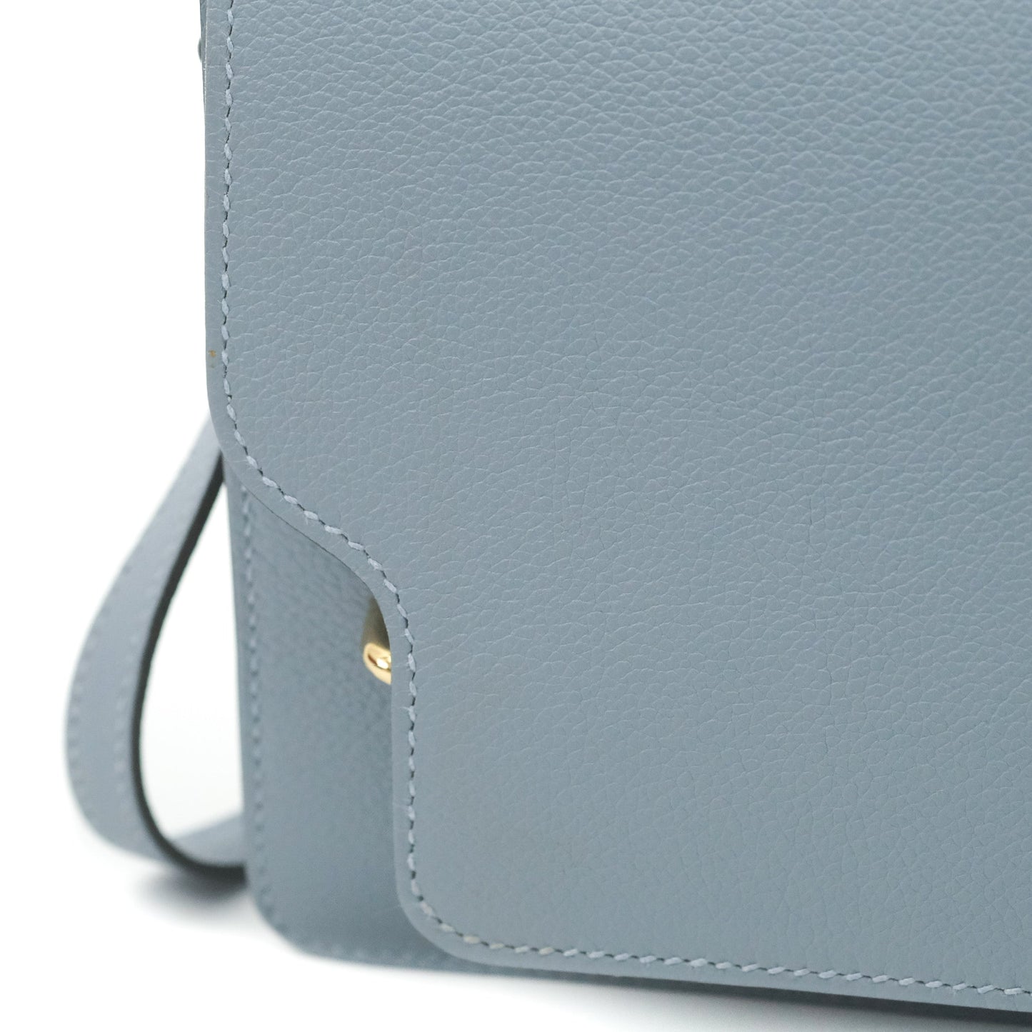 Hermès Roulis Mini 18 Bleu Lin Evercolor Gold Hardware