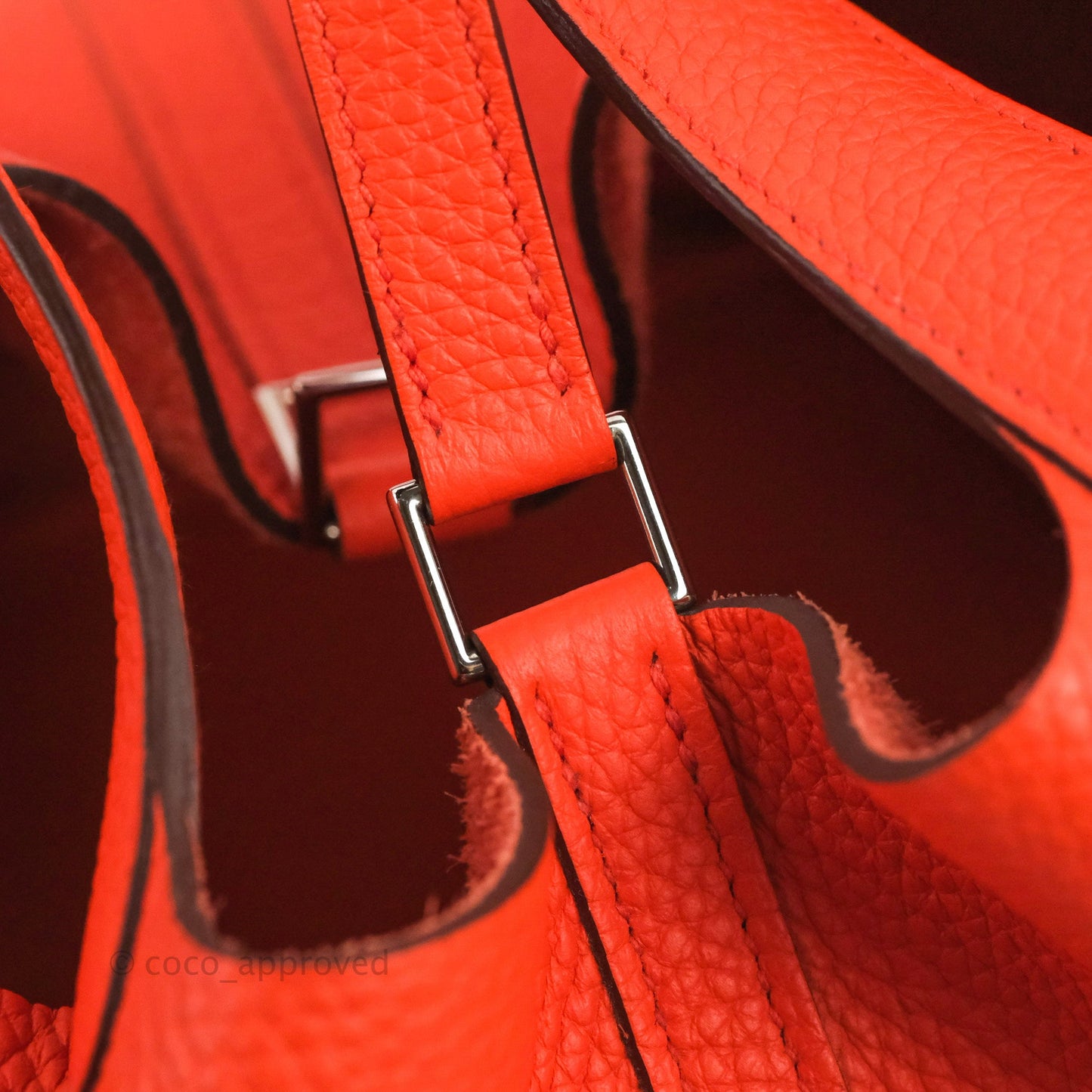 Hermès Picotin 22 Orange Clemence Palladium Hardware