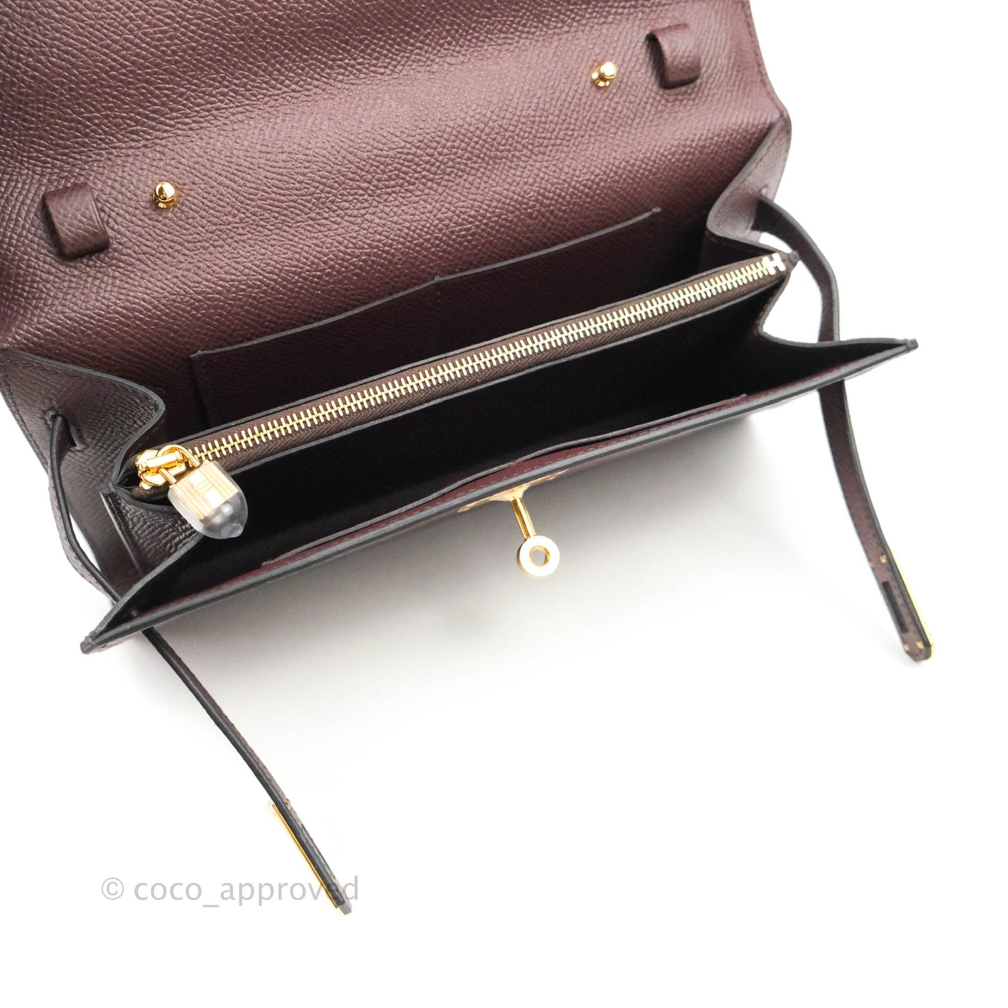 Hermès Kelly To Go Wallet Rouge Sellier Epsom Gold Hardware