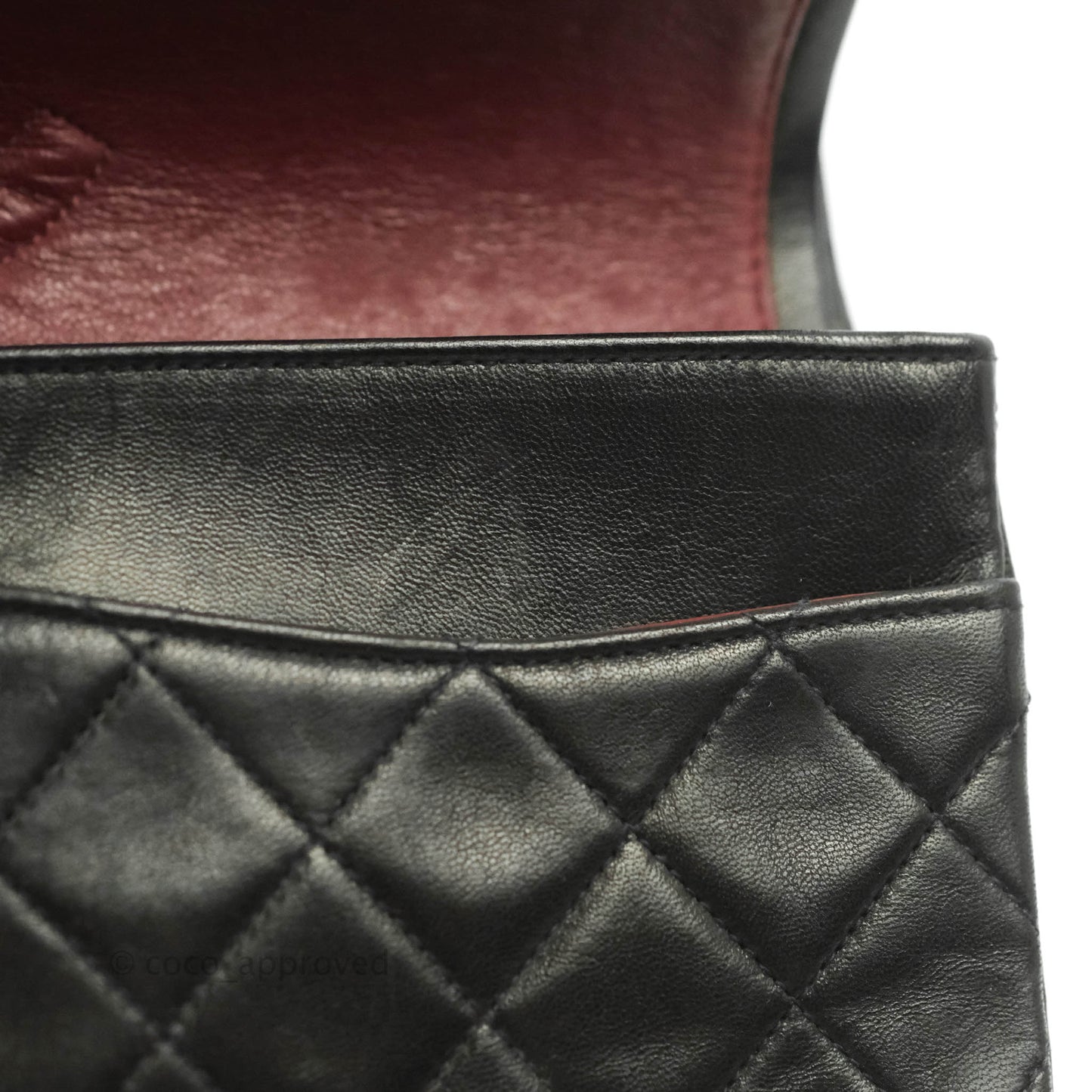Chanel Vintage M/L Medium Double Flap Bag Black Lambskin 24K Gold Hardware