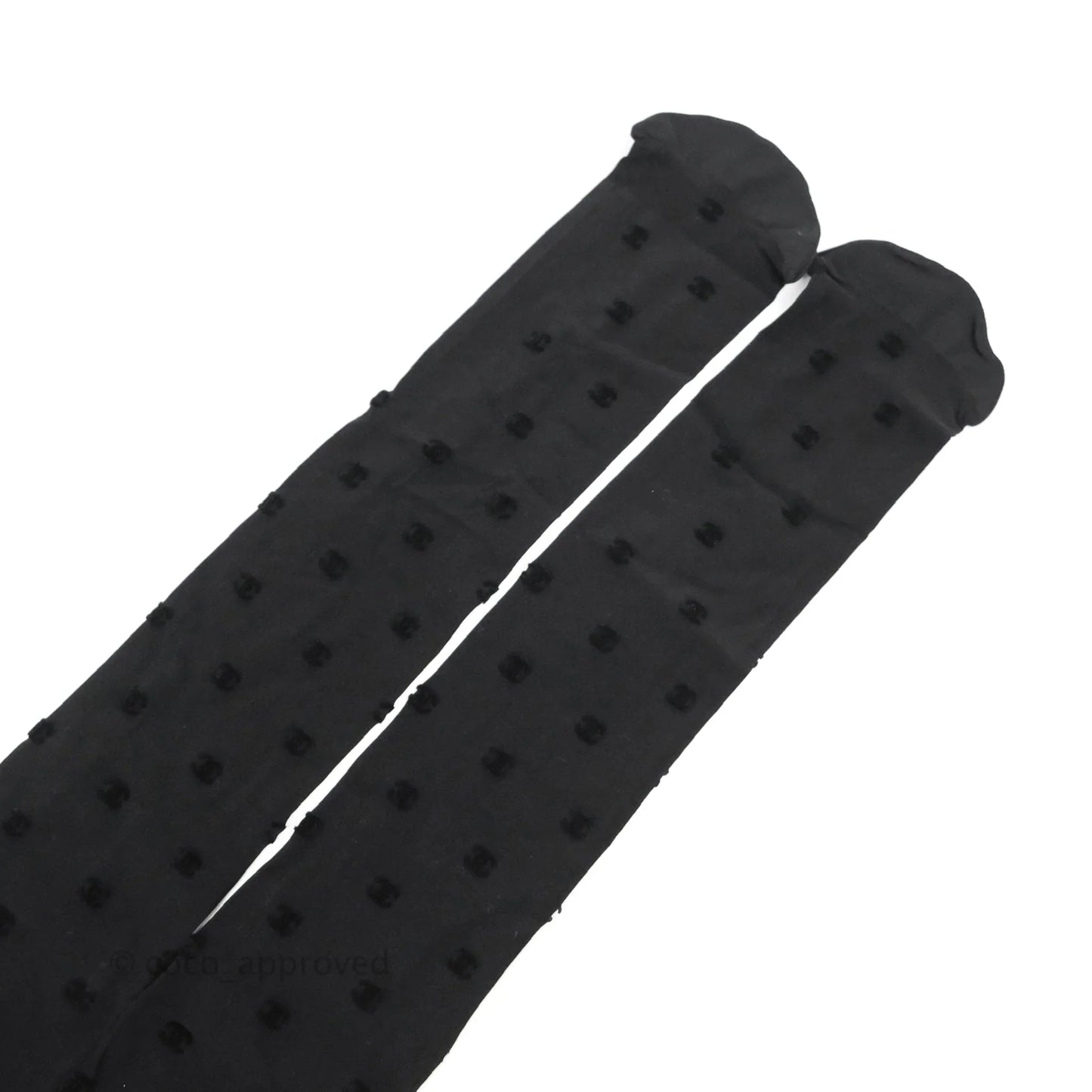 Chanel Black Tights with CC Logo Size S