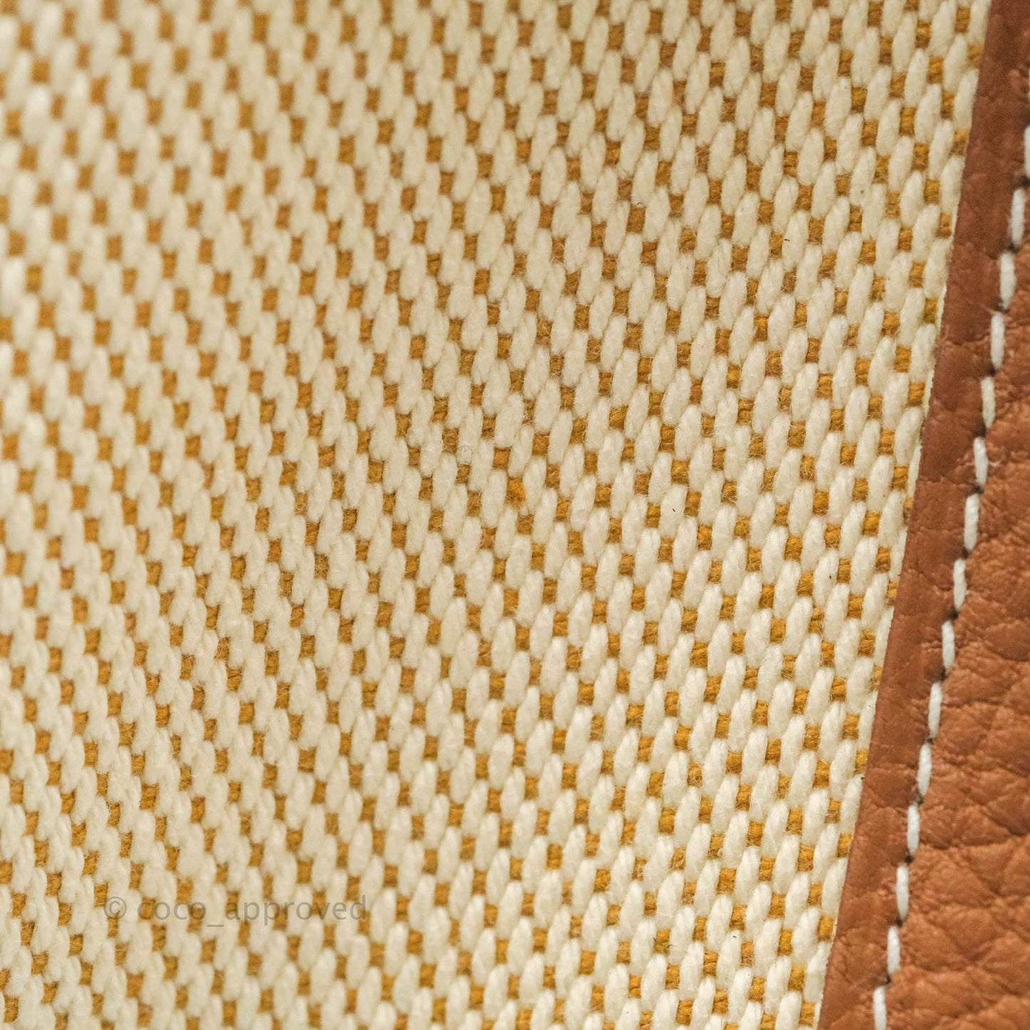 Hermès Garden Party 36 Ecru/Desert/Gold Canvas