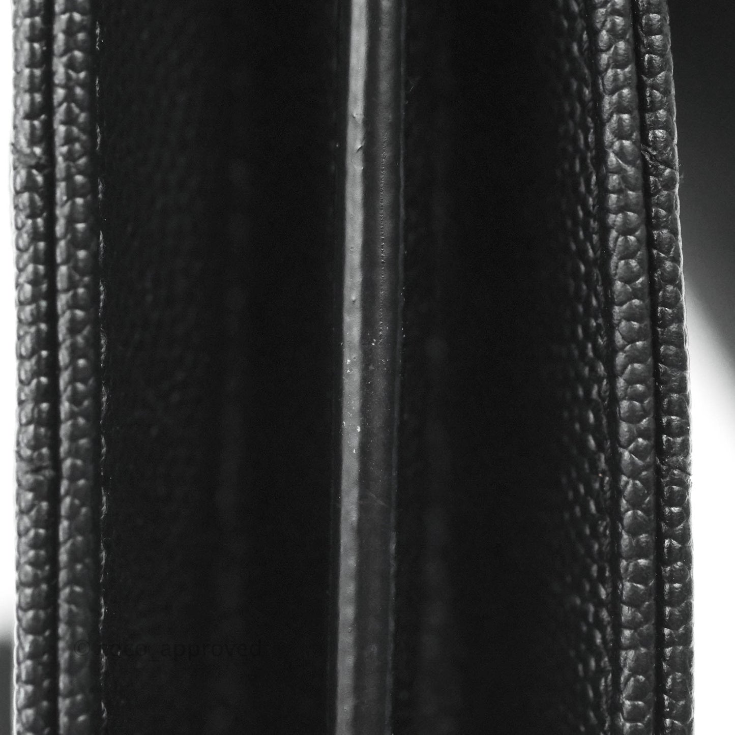Saint Laurent Wallet on Chain WOC Black Grained Leather Silver Hardware