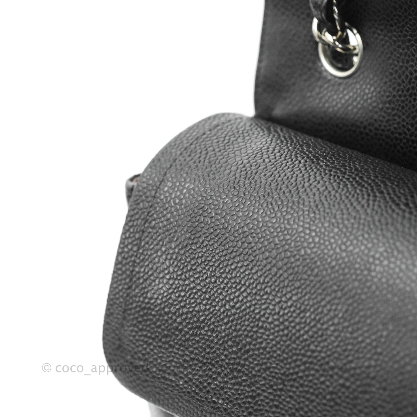 Chanel Jumbo Double Flap Black Caviar Silver Hardware⁣⁣
