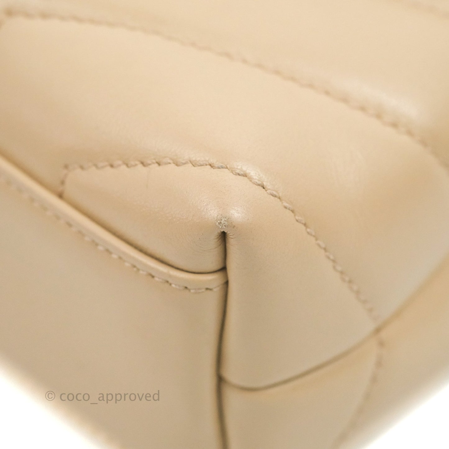 Saint Laurent Loulou Toy Quilted Leather Shoulder Bag Light Beige