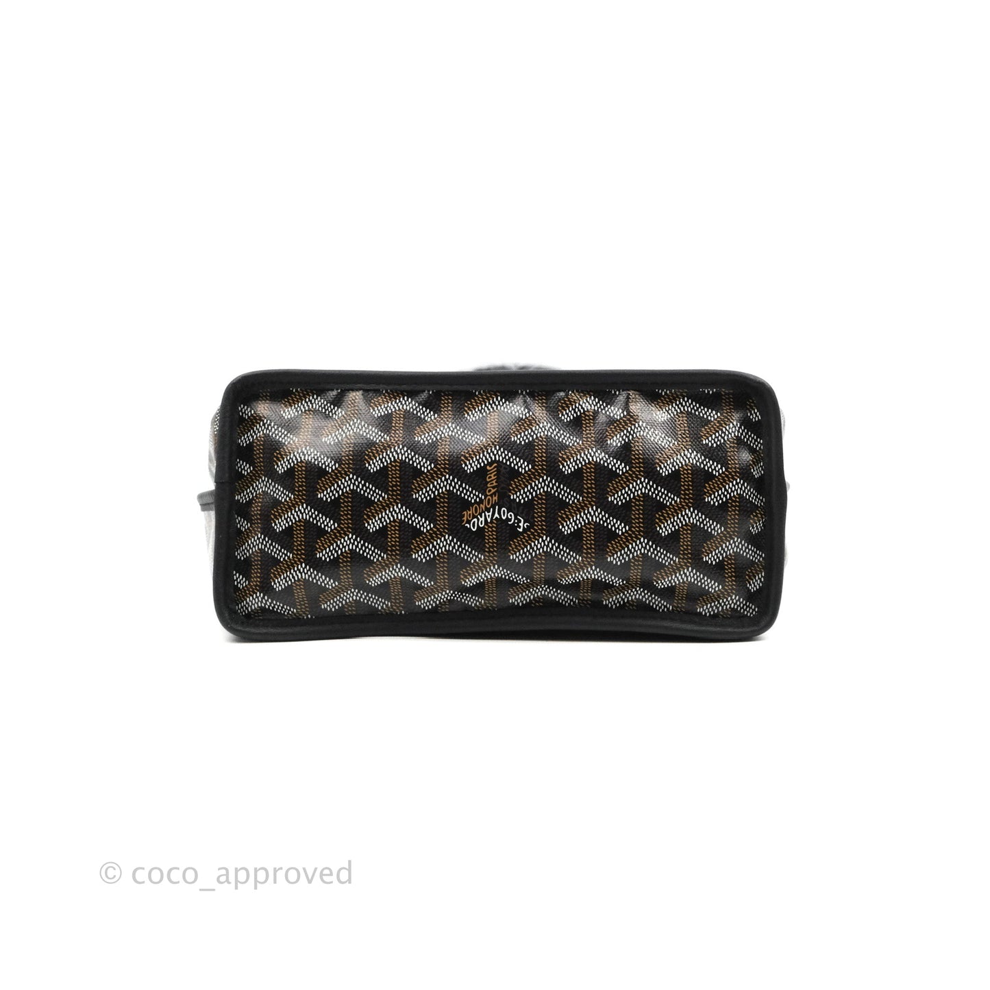 Goyard Anjou Mini Bag Goyardine Canvas Black
