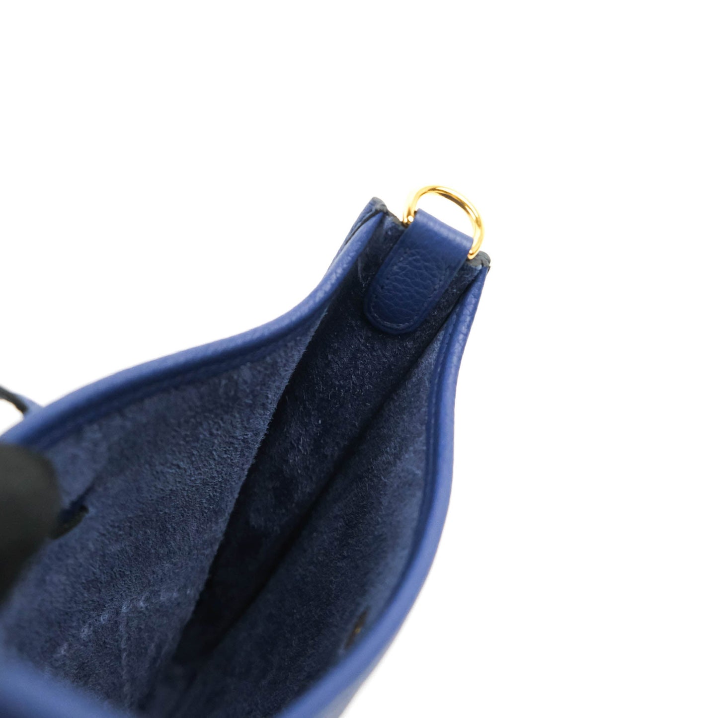 Hermès Mini Evelyne 16 Bleu Saphir/Bleu Indigo Taurillon Maurice Gold Hardware