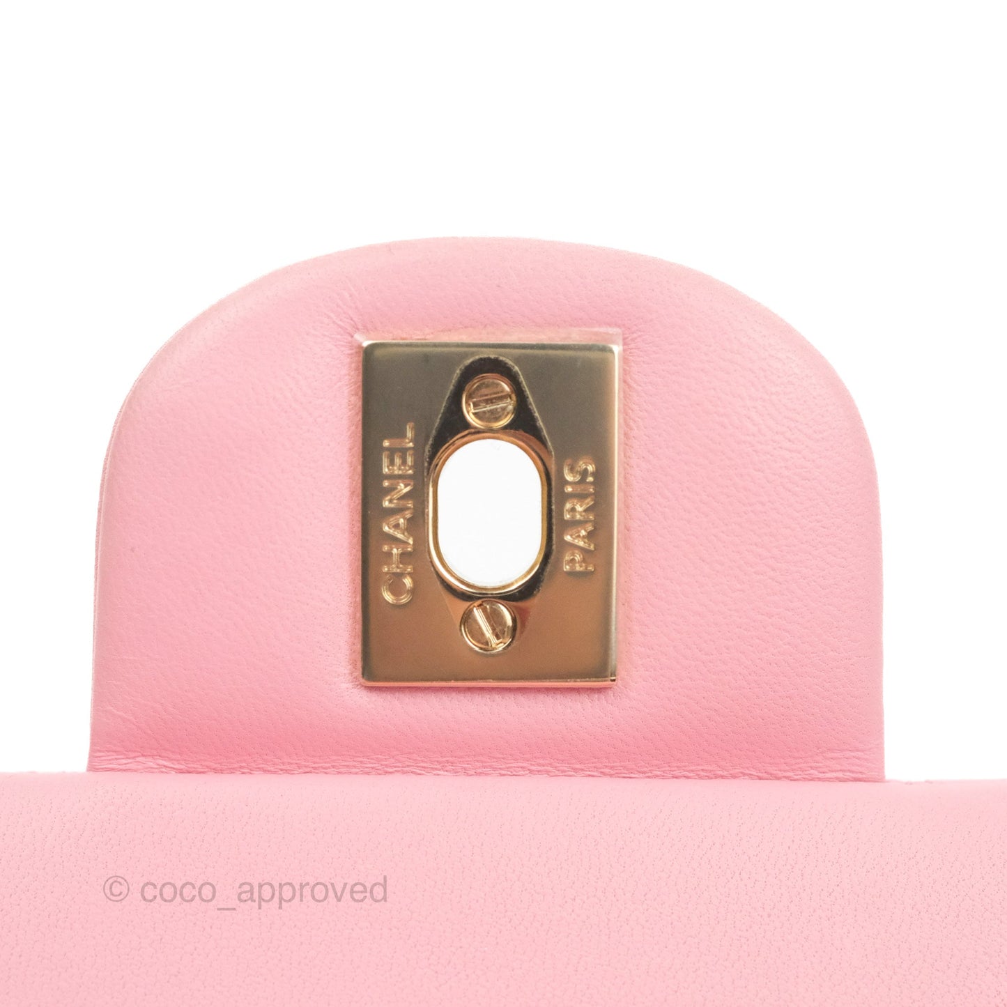 Chanel Small Classic Quilted Flap Pink Lambskin Gold Hardware