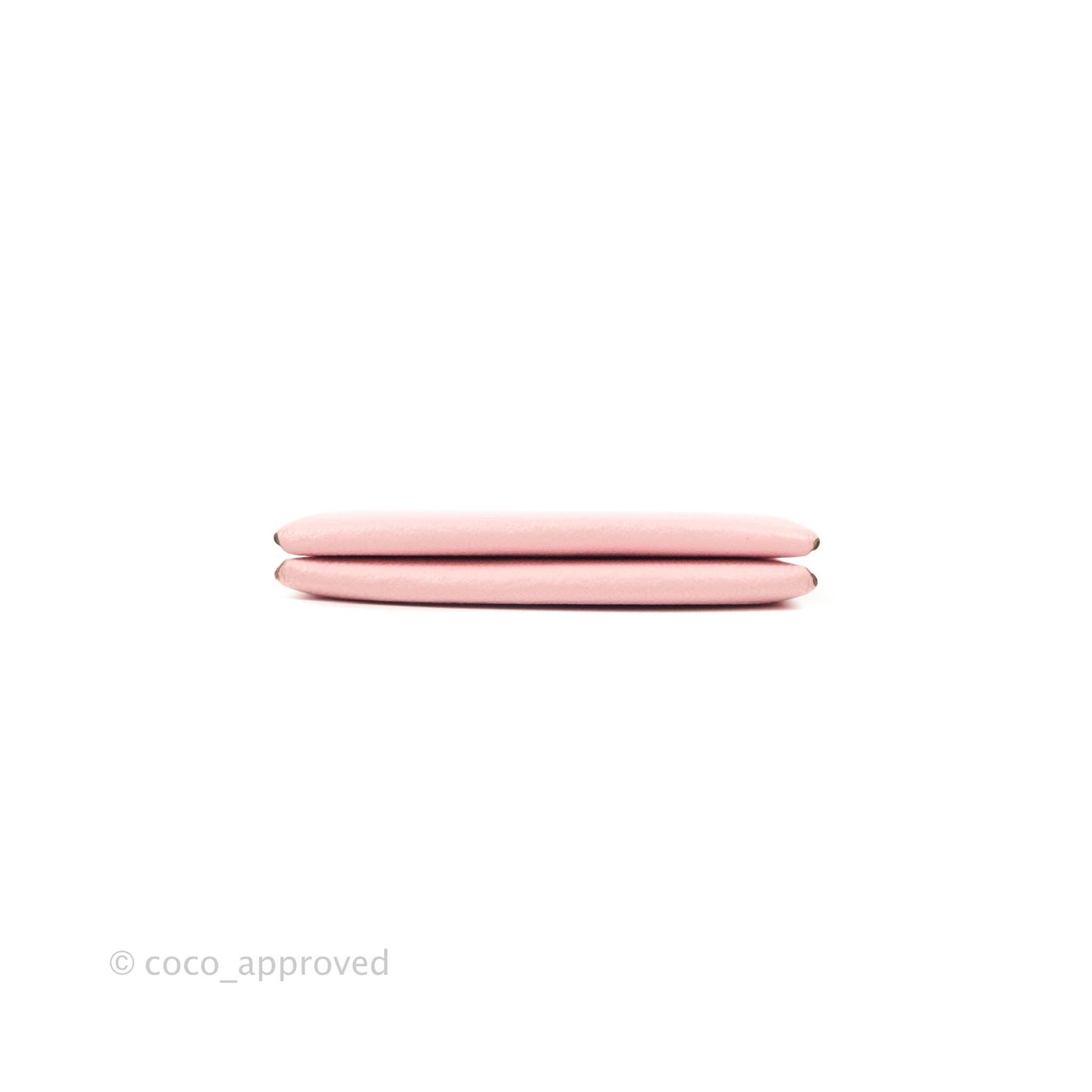 Hermès Calvi Card Holder Sakura Pink Chevre Mysore