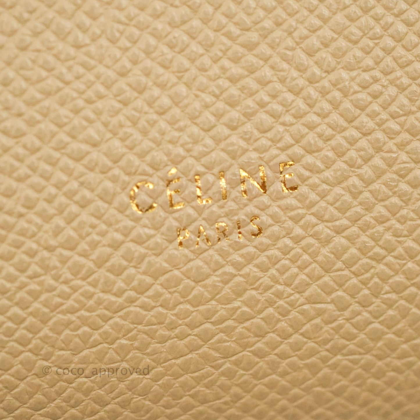 Celine Micro Belt Bag Light Taupe Grained Calfskin Gold Hardware