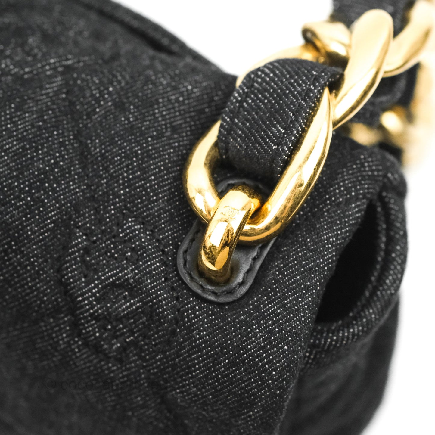 Chanel Medium Funky Town Flap Denim Aged Gold Hardware 22S