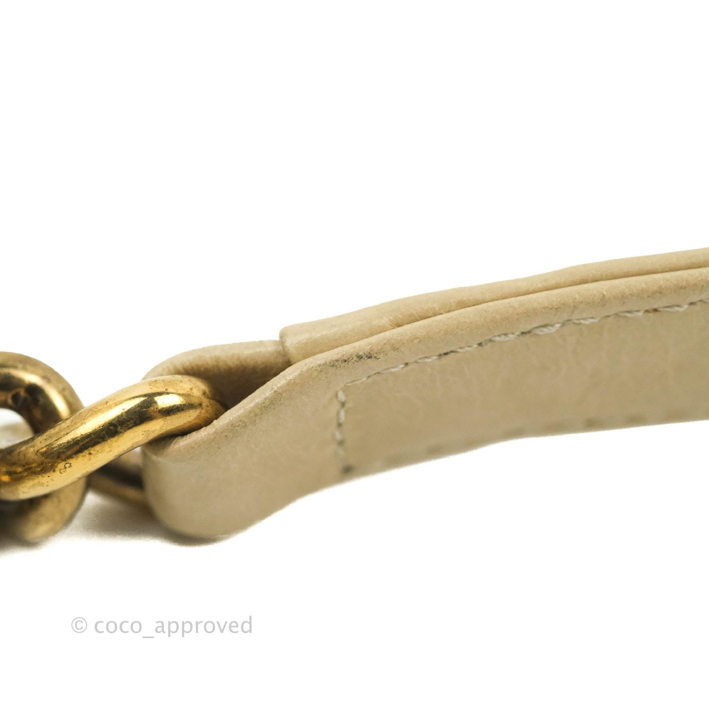 Chanel Quilted Large Boy Beige Aged Calfskin Aged Gold Hardware