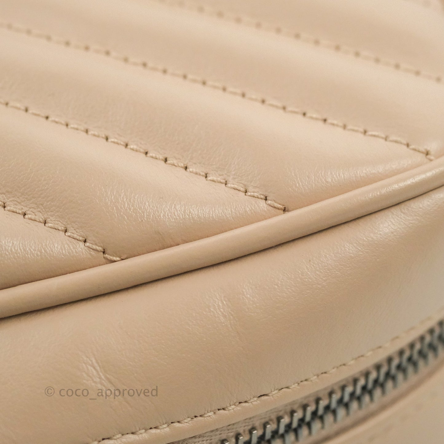 Saint Laurent Lou Quilted Camera Bag Pale Pink Calfskin Ruthenium Hardware