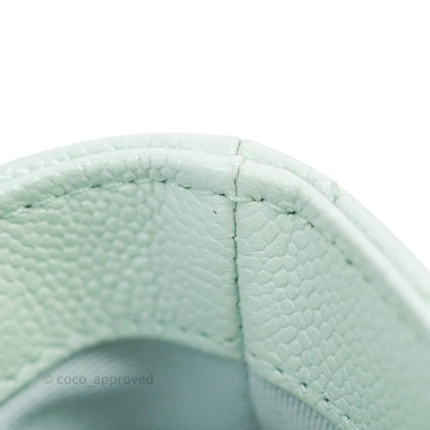 Chanel Quilted My Perfect Mini Iridescent Mint Green Caviar Aged Gold Hardware 21K