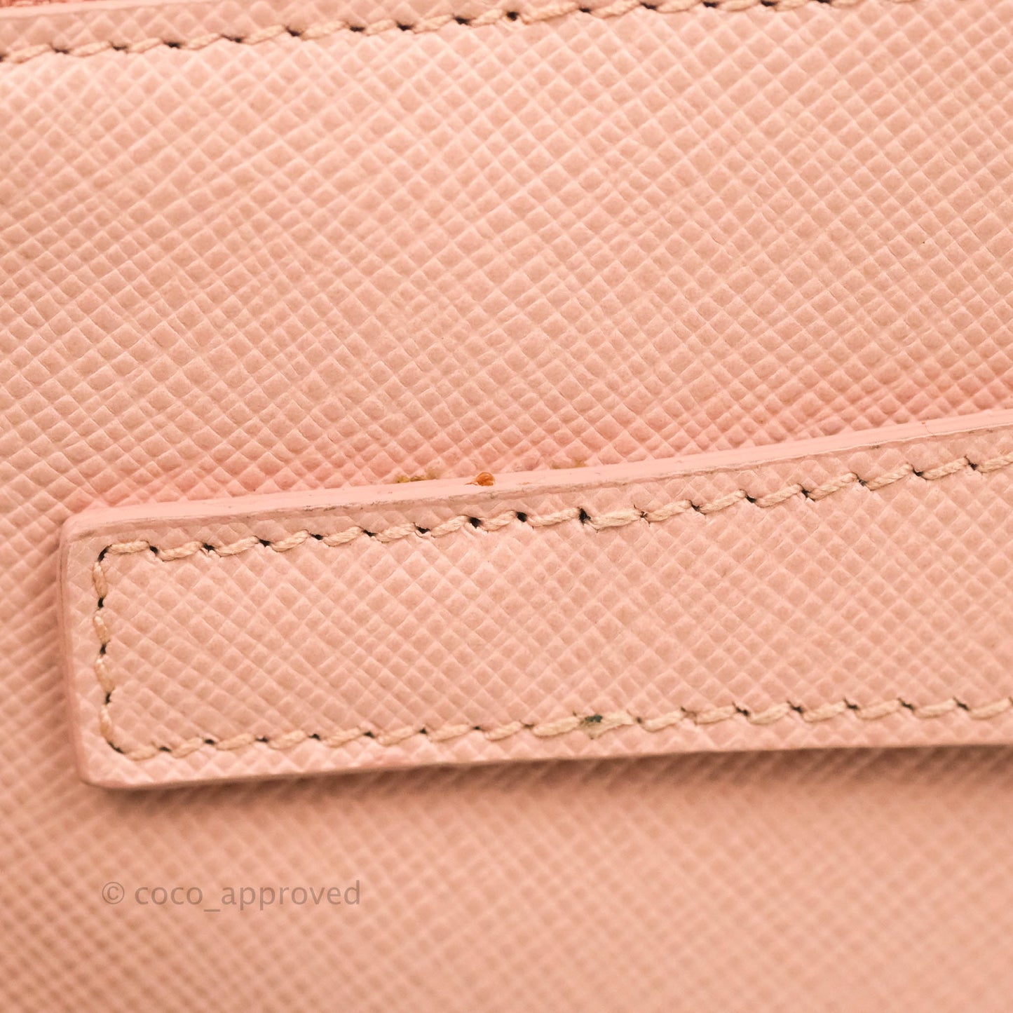 Prada Logo Clutch Bag Pink Gold Hardware