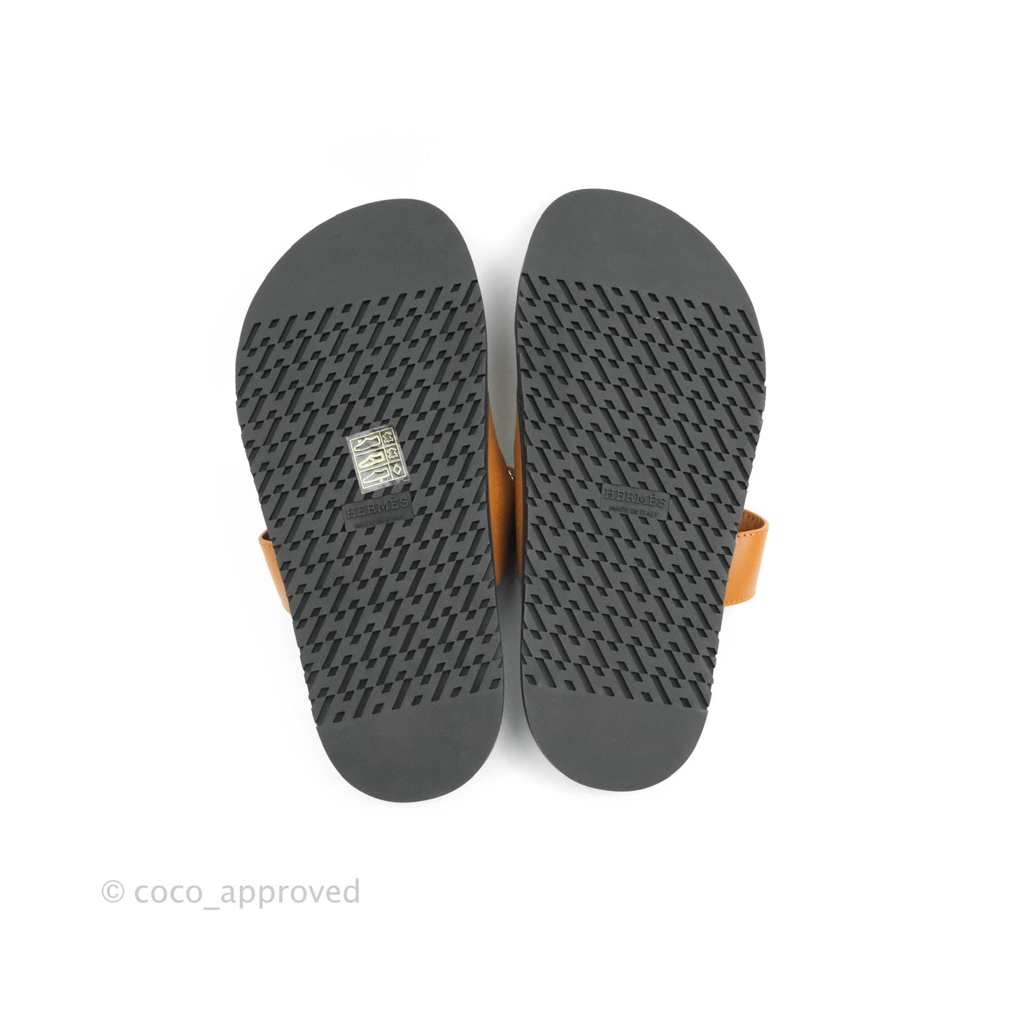 Hermès Chypre Sandals in Gold Size 37