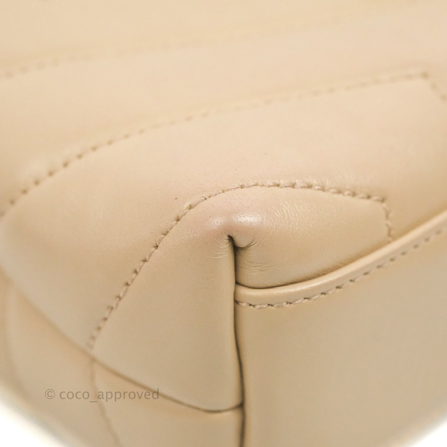 Saint Laurent Loulou Toy Quilted Leather Shoulder Bag Light Beige
