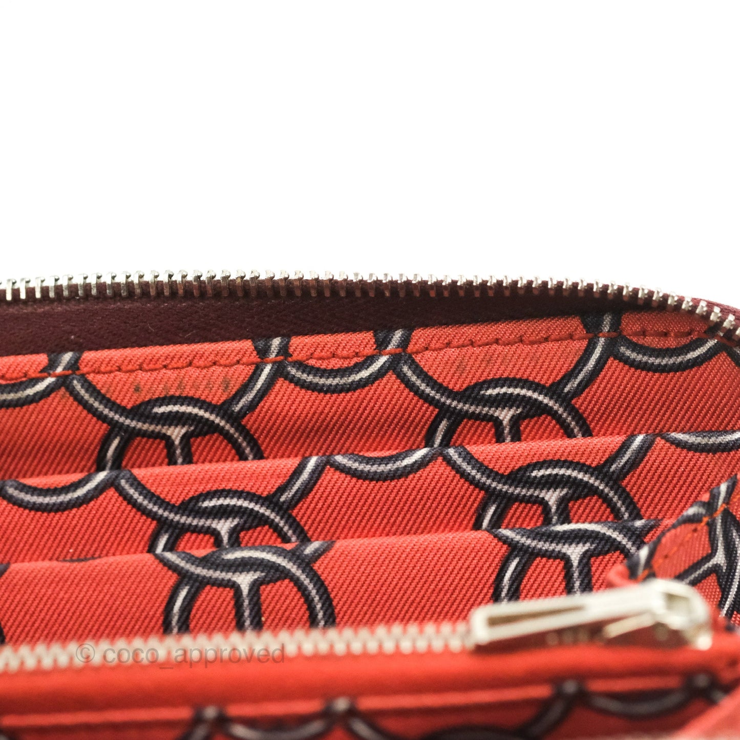 Hermès Silk'In Classique Long Wallet Rouge H Epsom