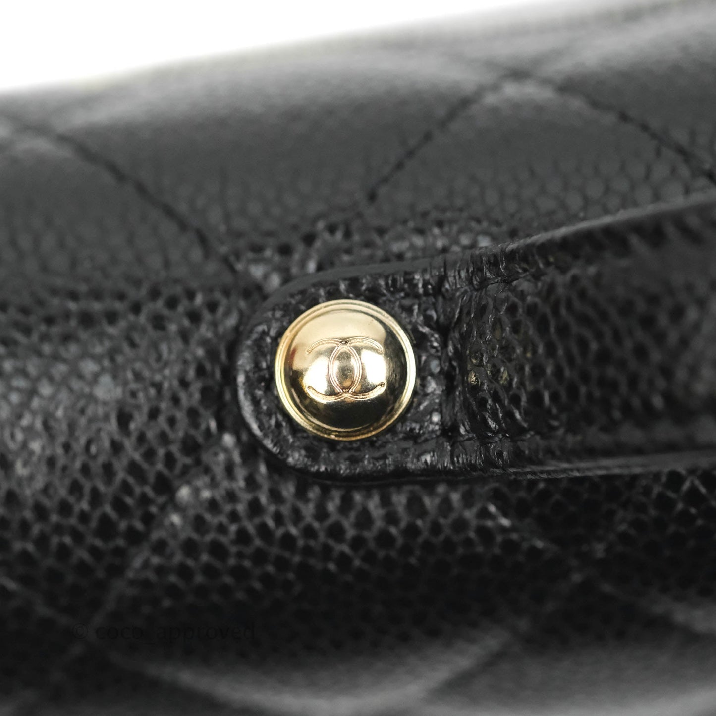 Chanel Business Affinity Clutch With Chain Black Caviar Gold Hardware