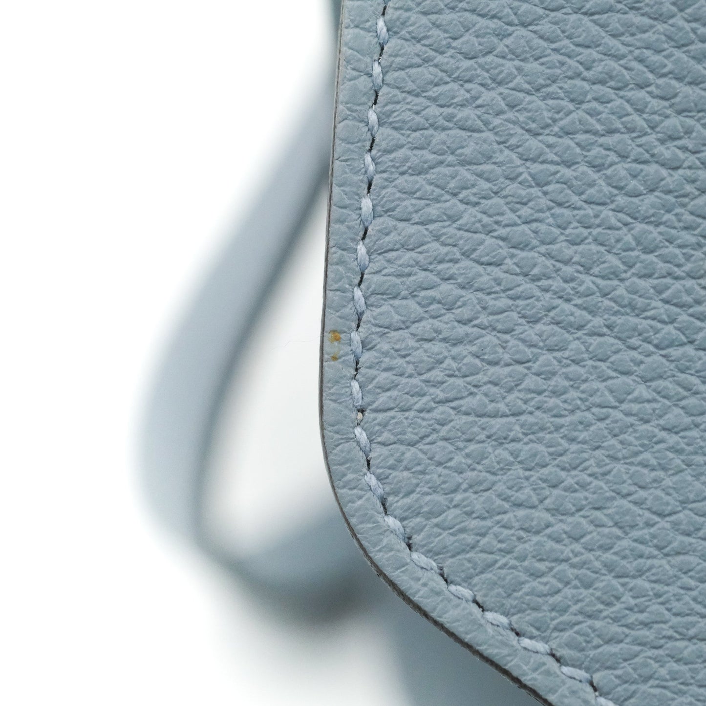 Hermès Roulis Mini 18 Bleu Lin Evercolor Gold Hardware