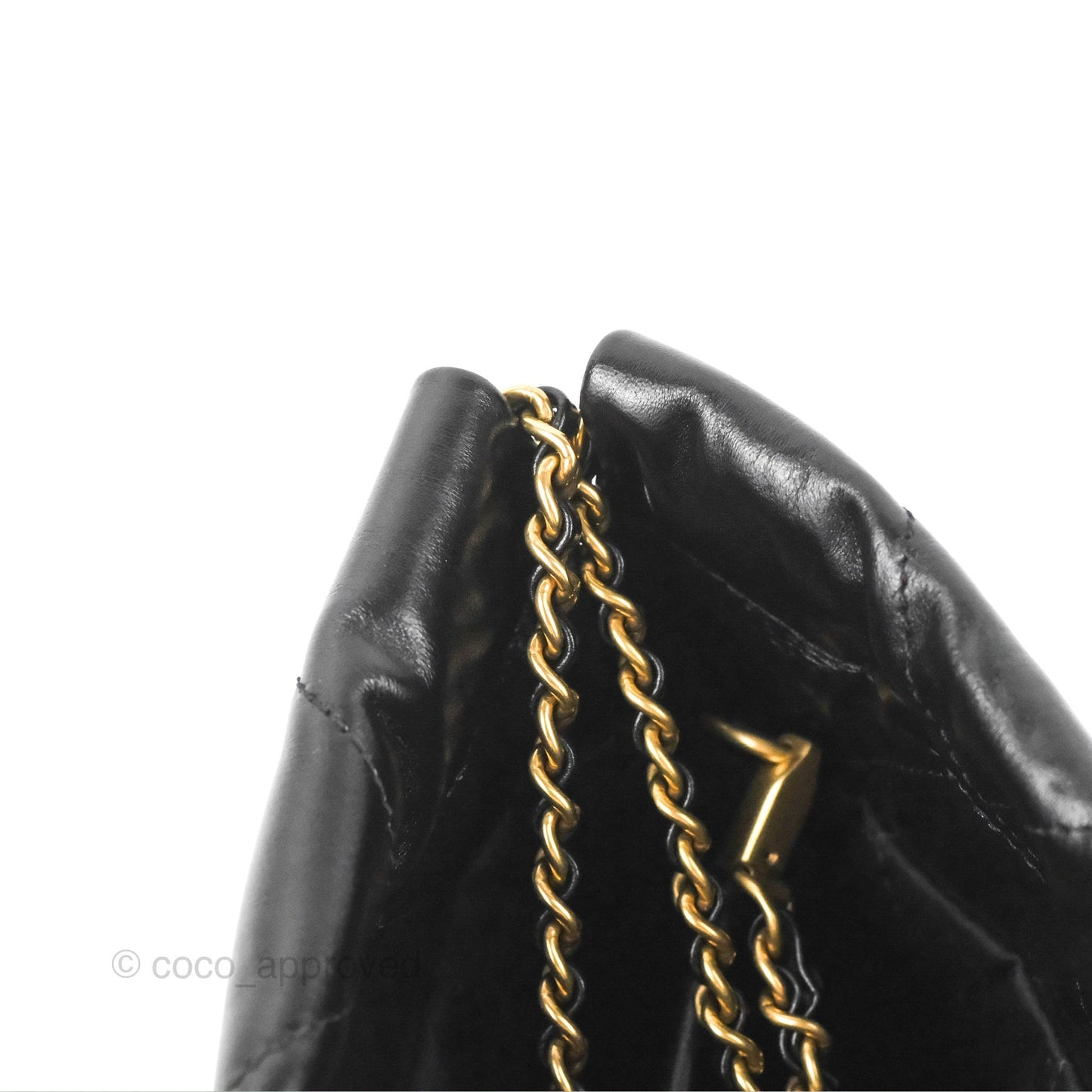 Chanel 22 Mini Bag Black Crumpled Calfskin