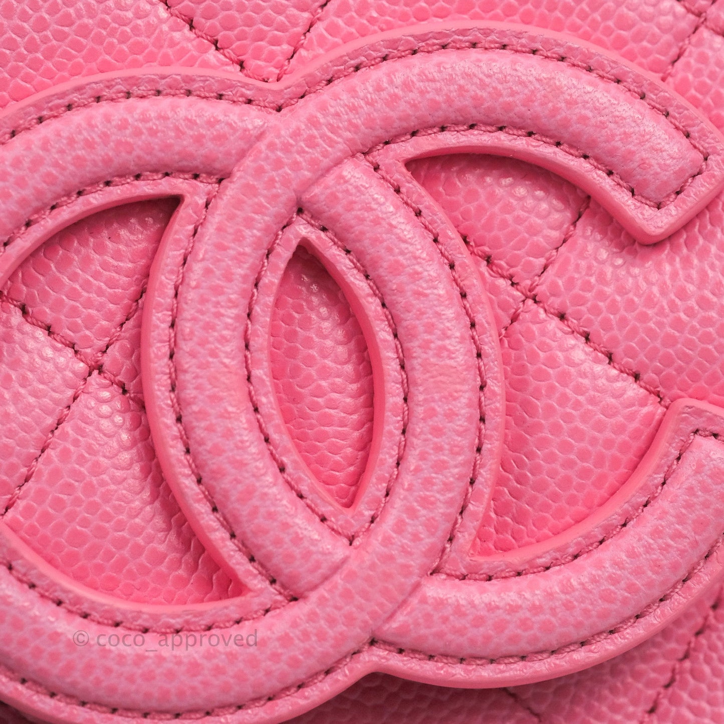 Chanel Mini Messenger Pink Caviar Bag 23P