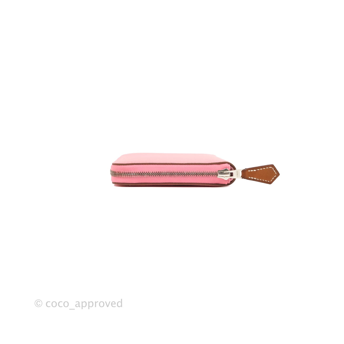 Hermès Silk In Compact Wallet Rose Lipstick Epsom