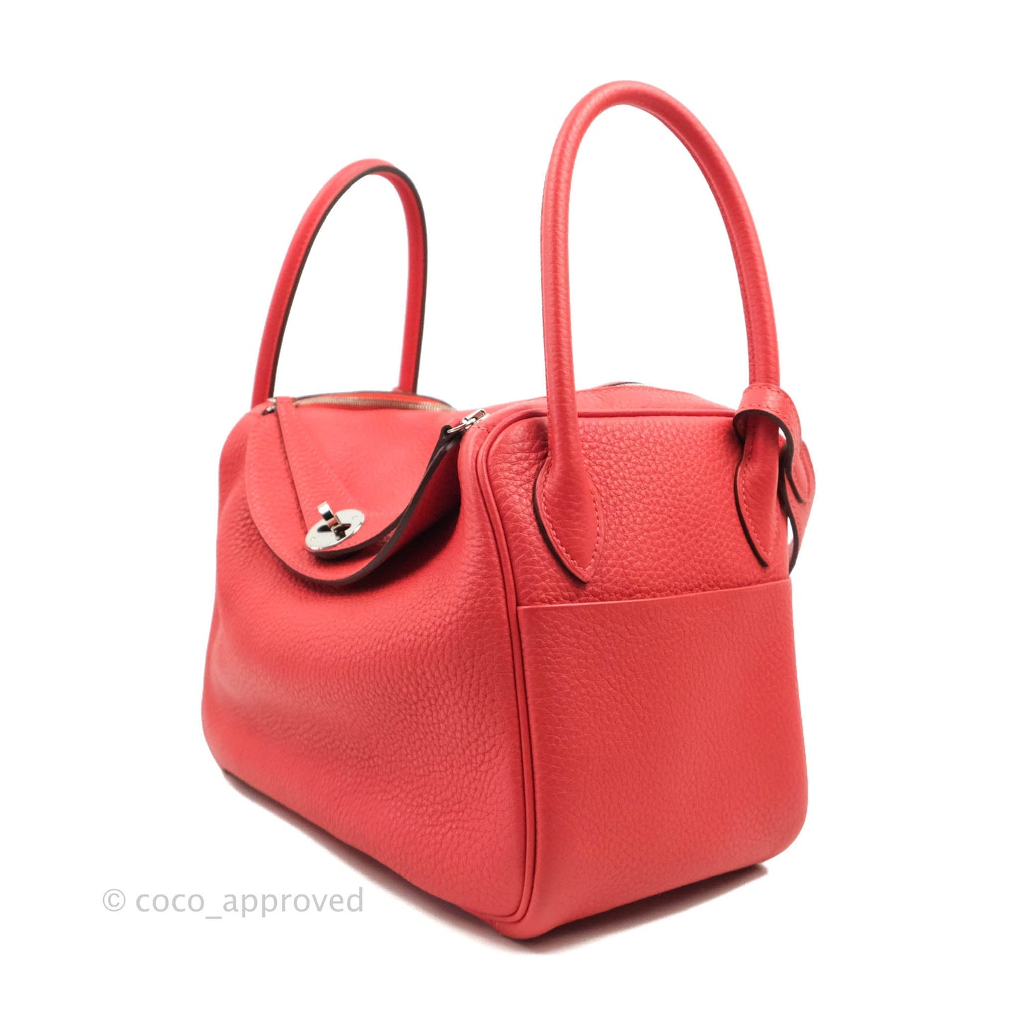 Hermès Lindy 26 Rose Jaipur Clemence Palladium Hardware