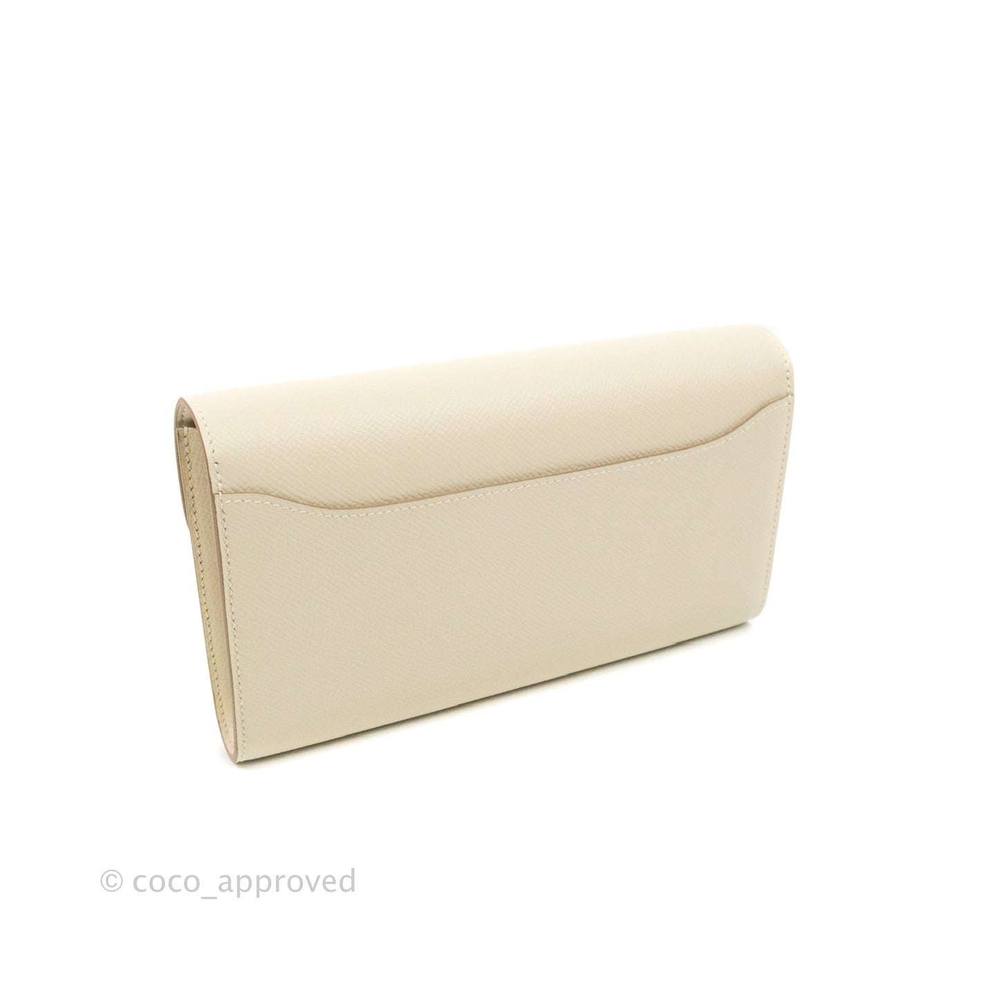 Hermès Constance Long To Go Wallet Craie Epsom Rose Gold Hardware