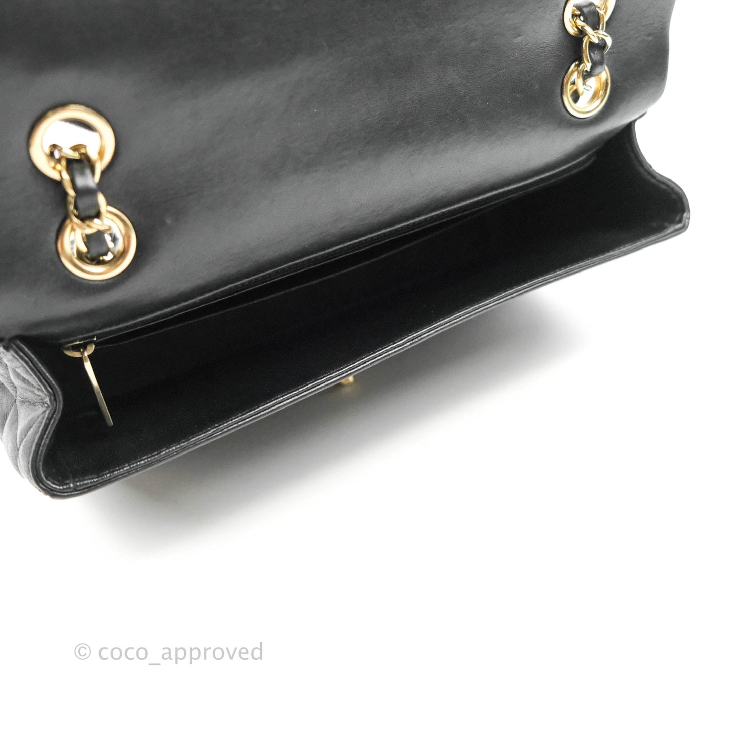 Chanel M/L Medium Flap Bag Valentine Limited Edition Black Lambskin Gold Hardware