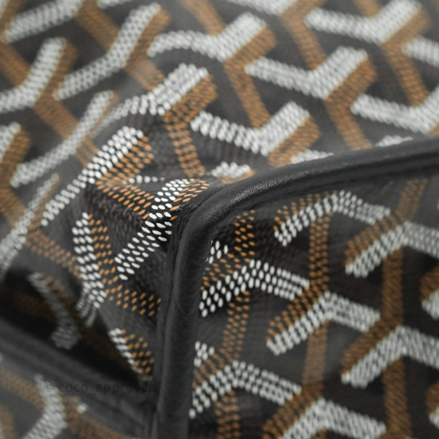 Goyard Anjou Mini Bag Goyardine Canvas Black