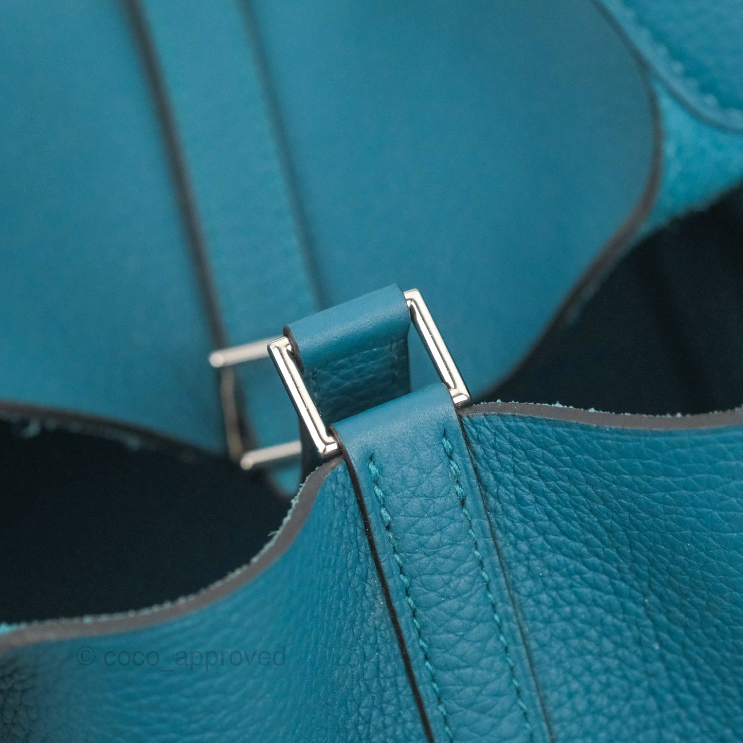 Hermès Picotin 22 Teal TM Palladium Hardware