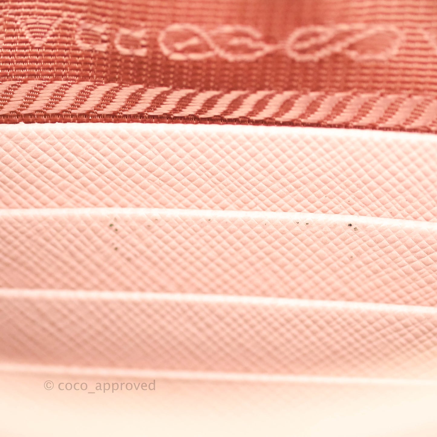 Prada Logo Clutch Bag Pink Gold Hardware