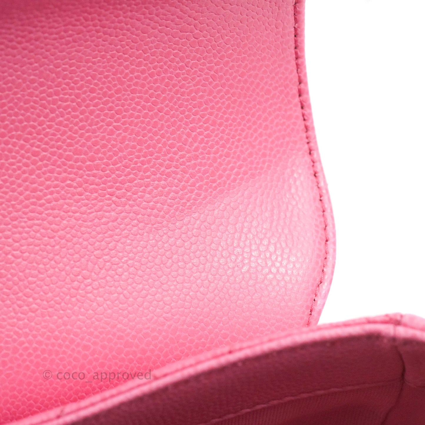 Chanel Mini Messenger Pink Caviar Bag 23P