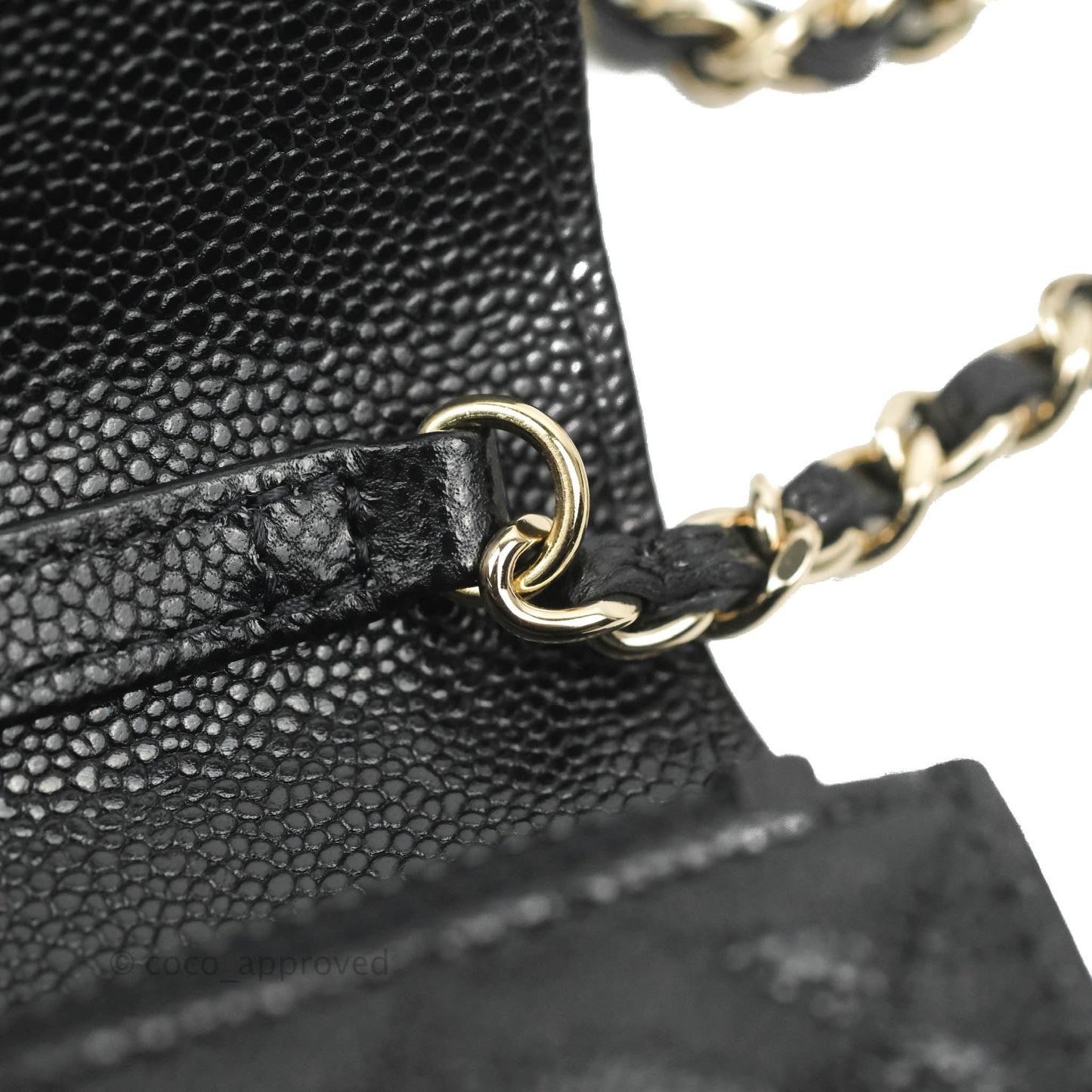 Chanel Business Affinity Clutch With Chain Black Caviar Gold Hardware