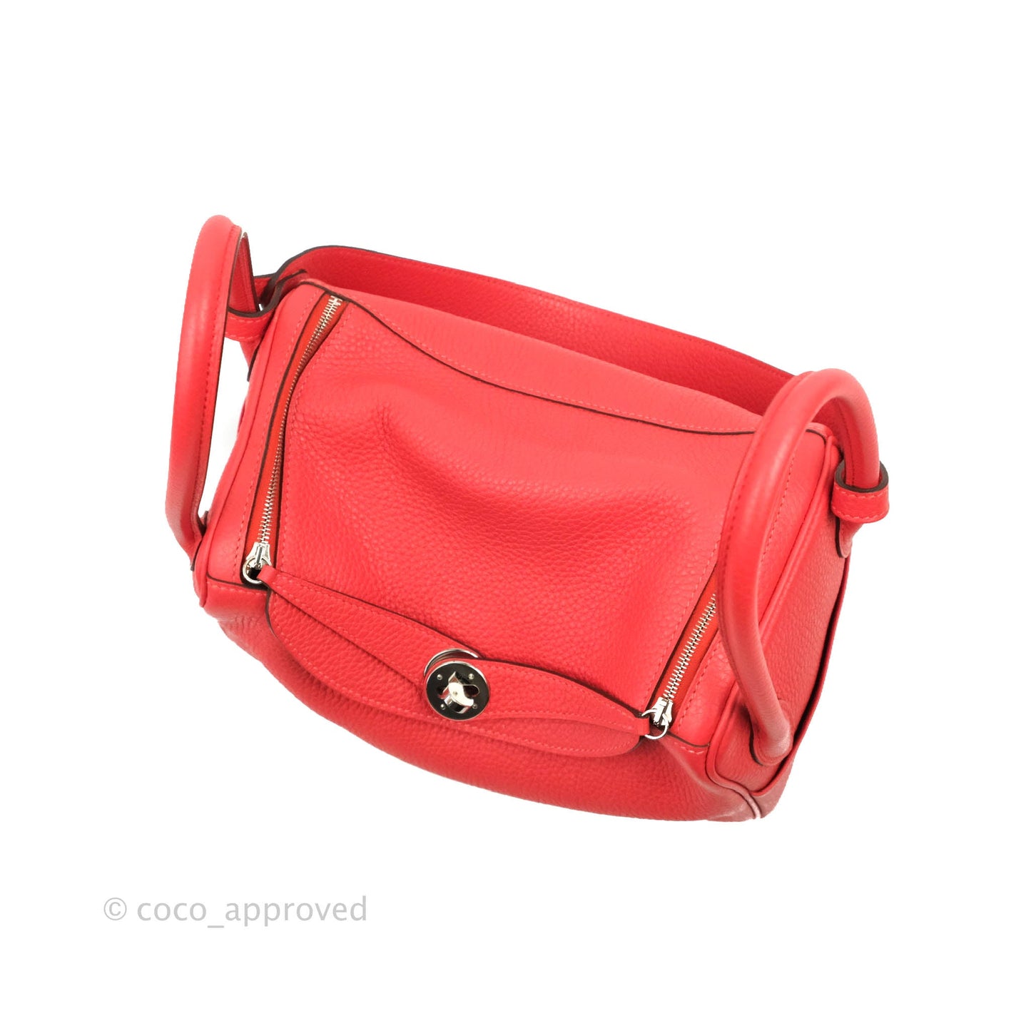 Hermès Lindy 26 Rose Jaipur Clemence Palladium Hardware