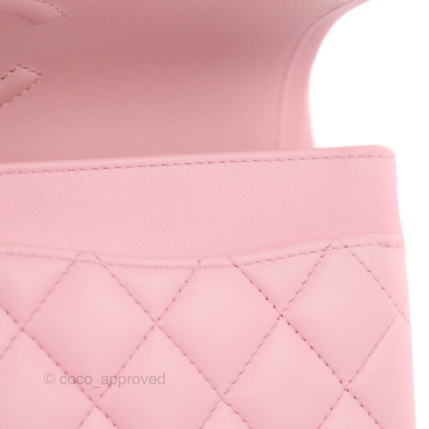 Chanel Small Classic Quilted Flap Pink Lambskin Gold Hardware