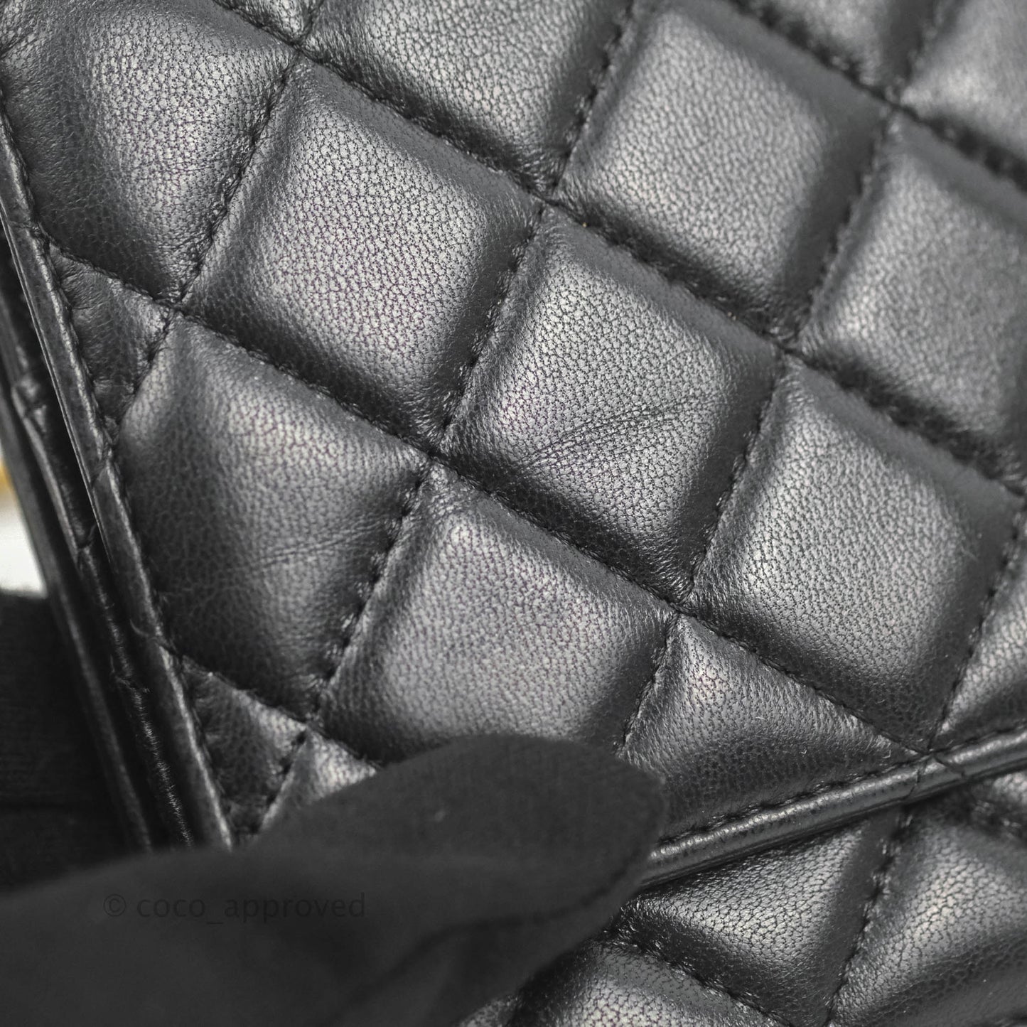 Chanel Quilted Classic WOC Black Lambskin Gold Hardware