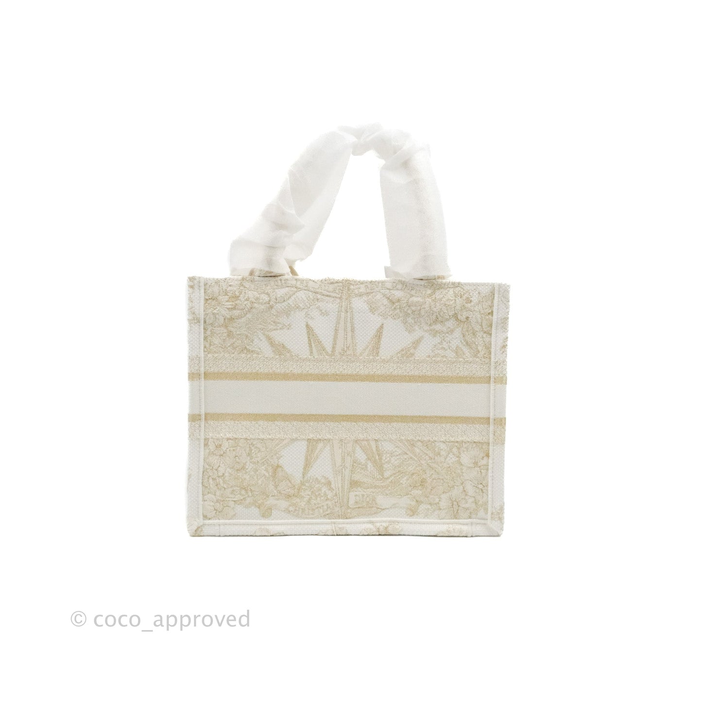 Dior Small Book Tote Dior Rêve d'Infini Embroidery with Gold-Tone Metallic Thread