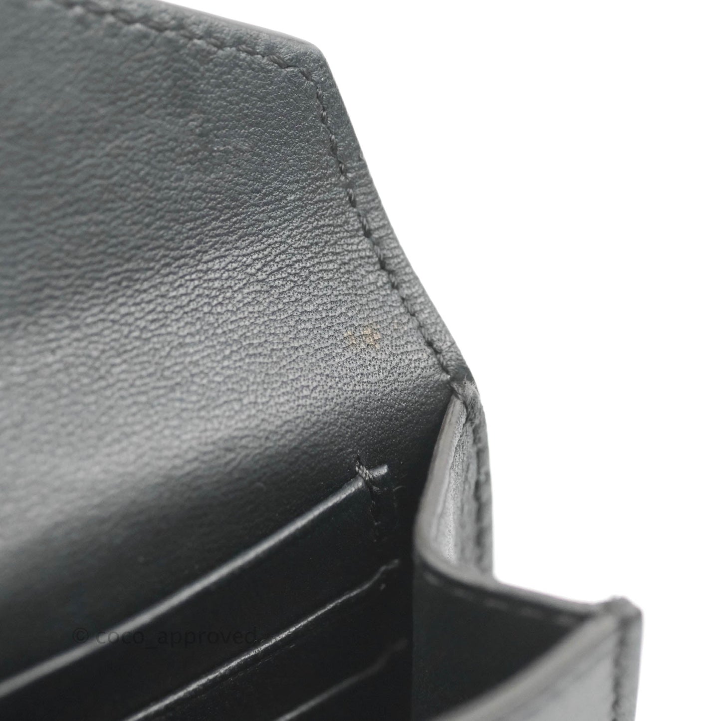 Celine Pocket Card Holder Green/Navy/Black