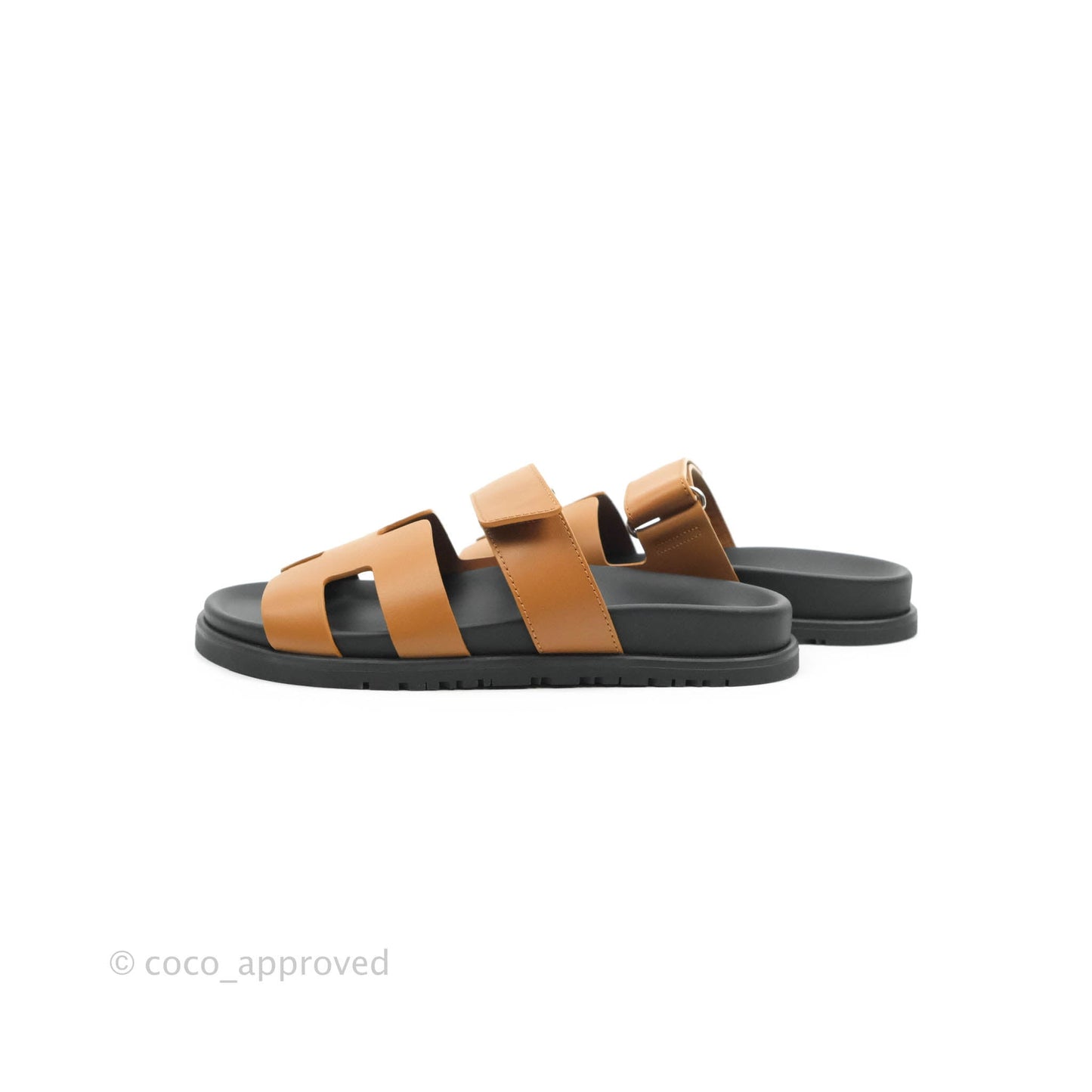 Hermès Chypre Sandals in Gold Size 37