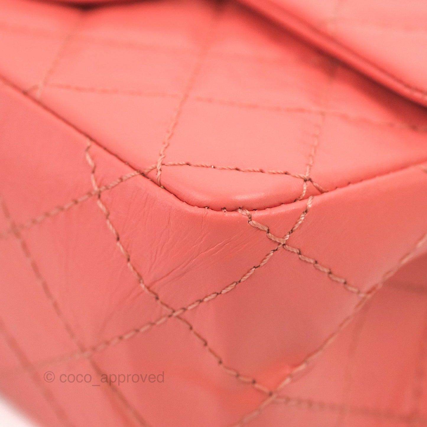 Chanel Mini Reissue 224 Pink Aged Calfskin Aged Gold Hardware